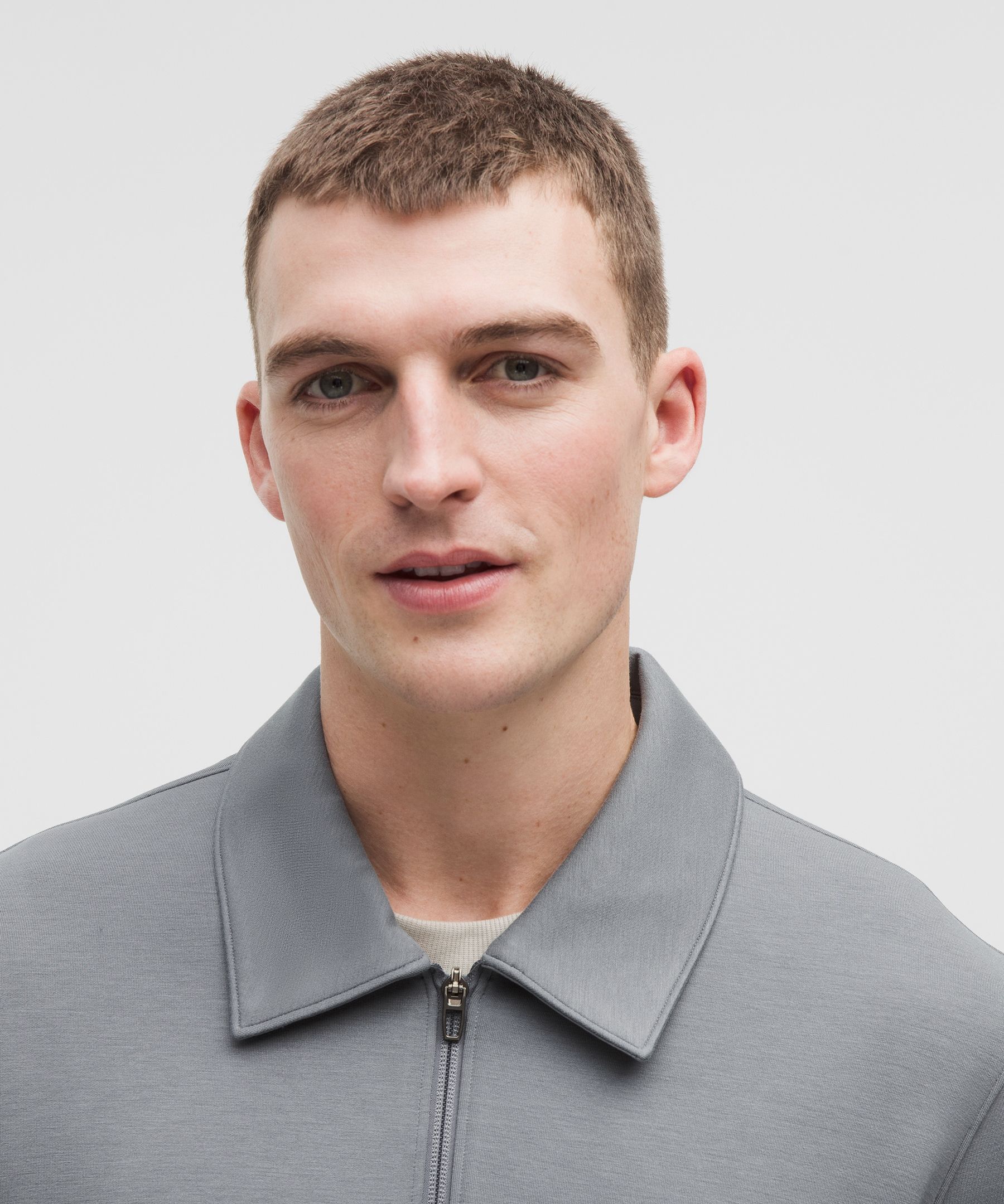 Smooth Spacer Collared Full Zip