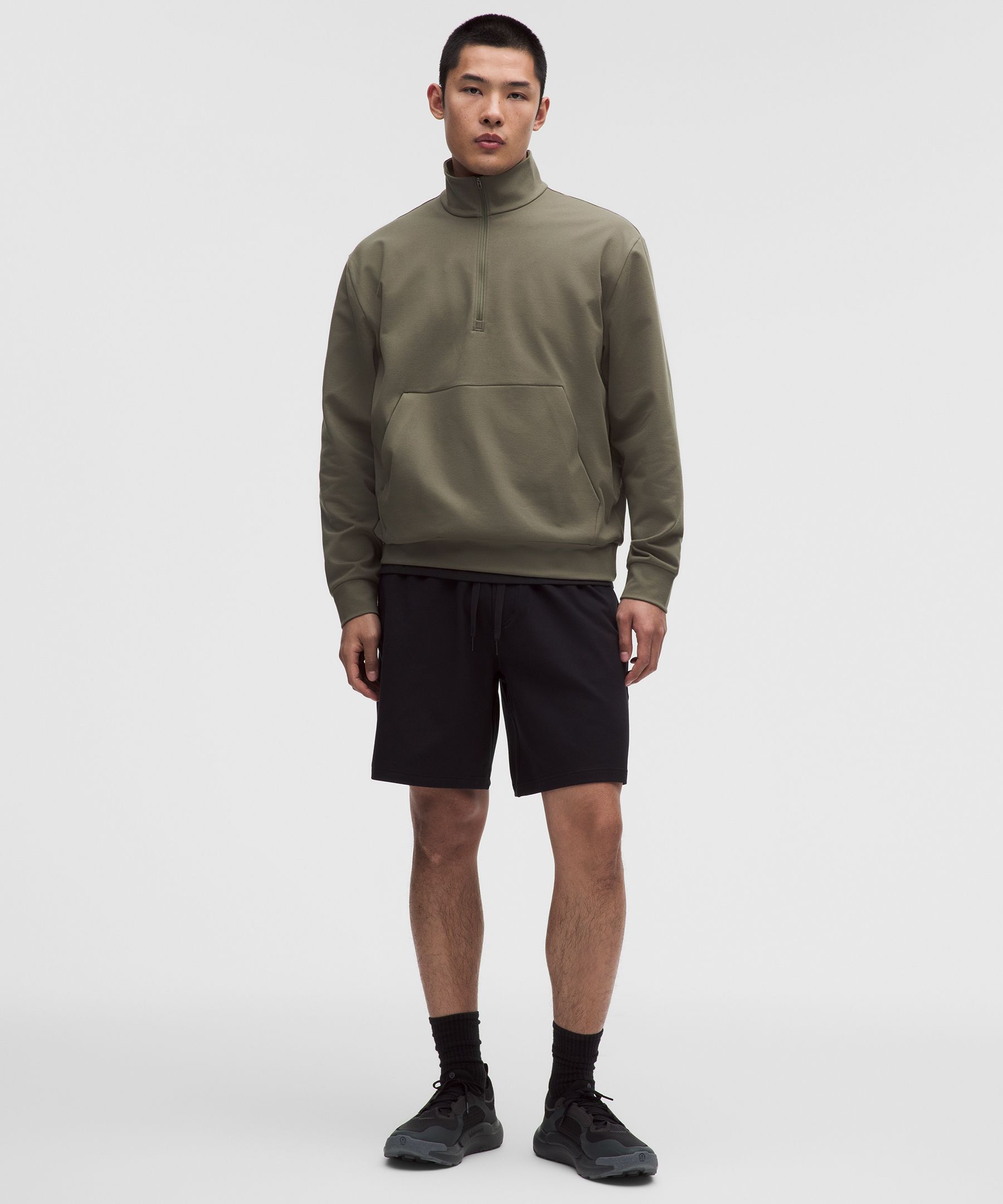 Heavyweight Soft Jersey Half Zip