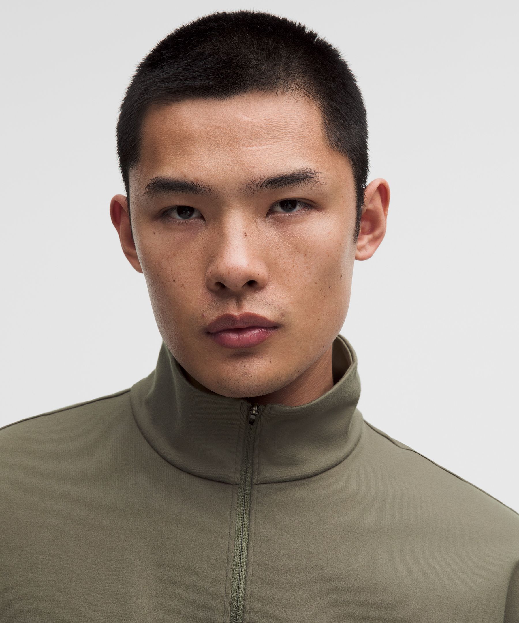 Heavyweight Soft Jersey Half Zip