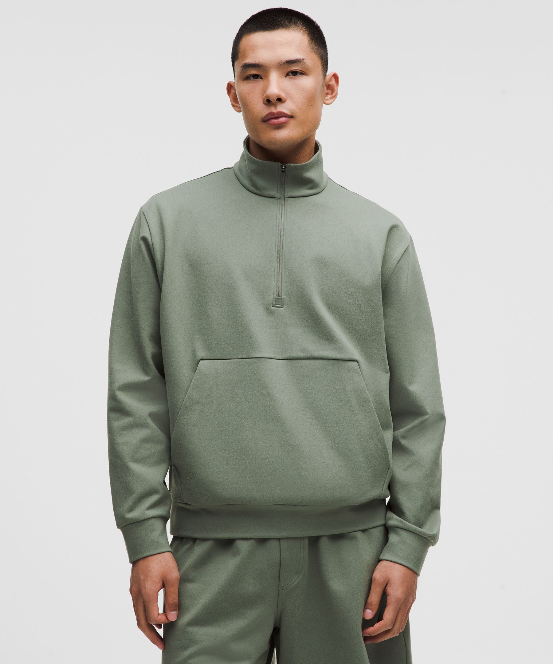 Heavyweight Soft Jersey Half Zip