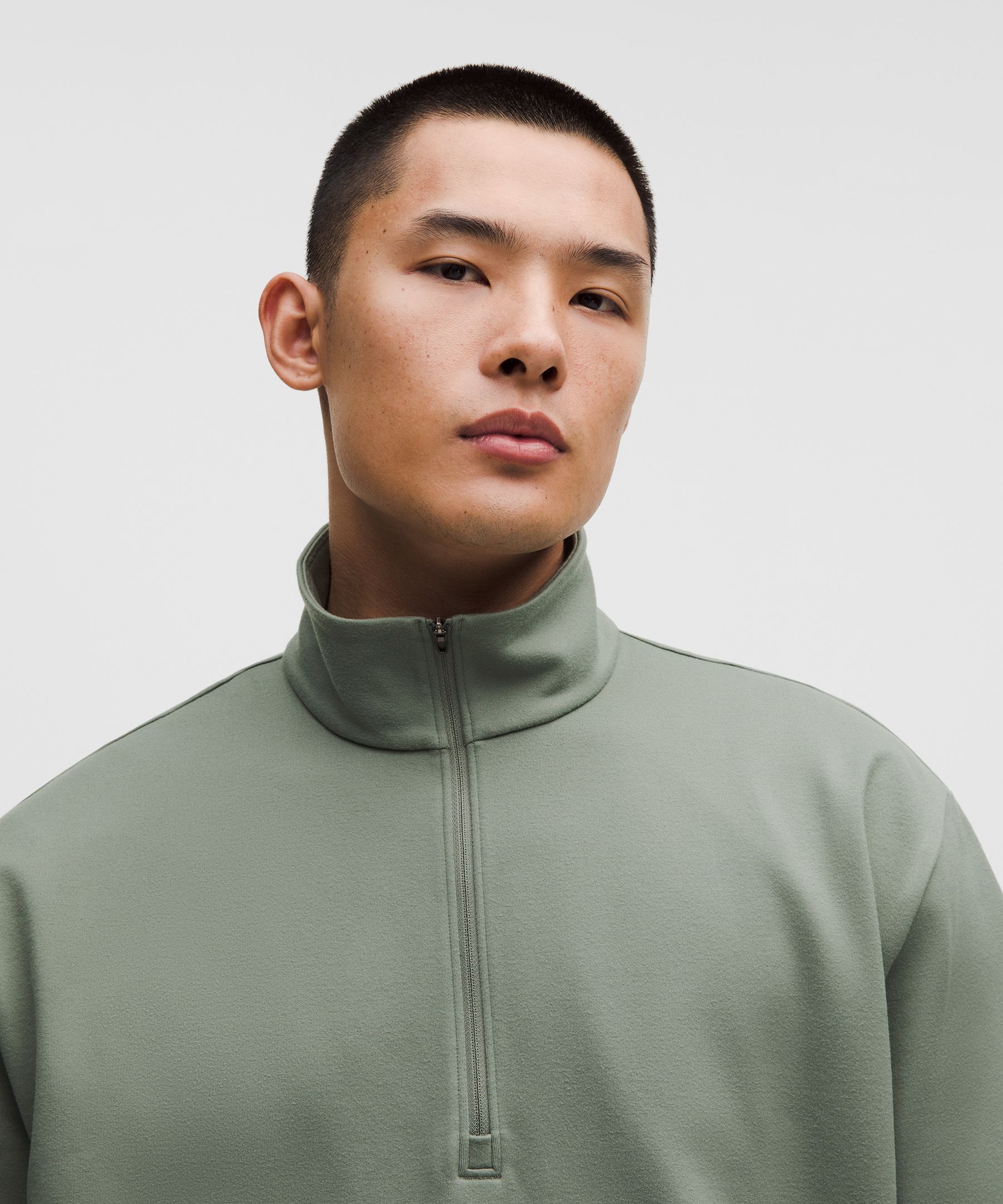 Heavyweight Soft Jersey Half Zip