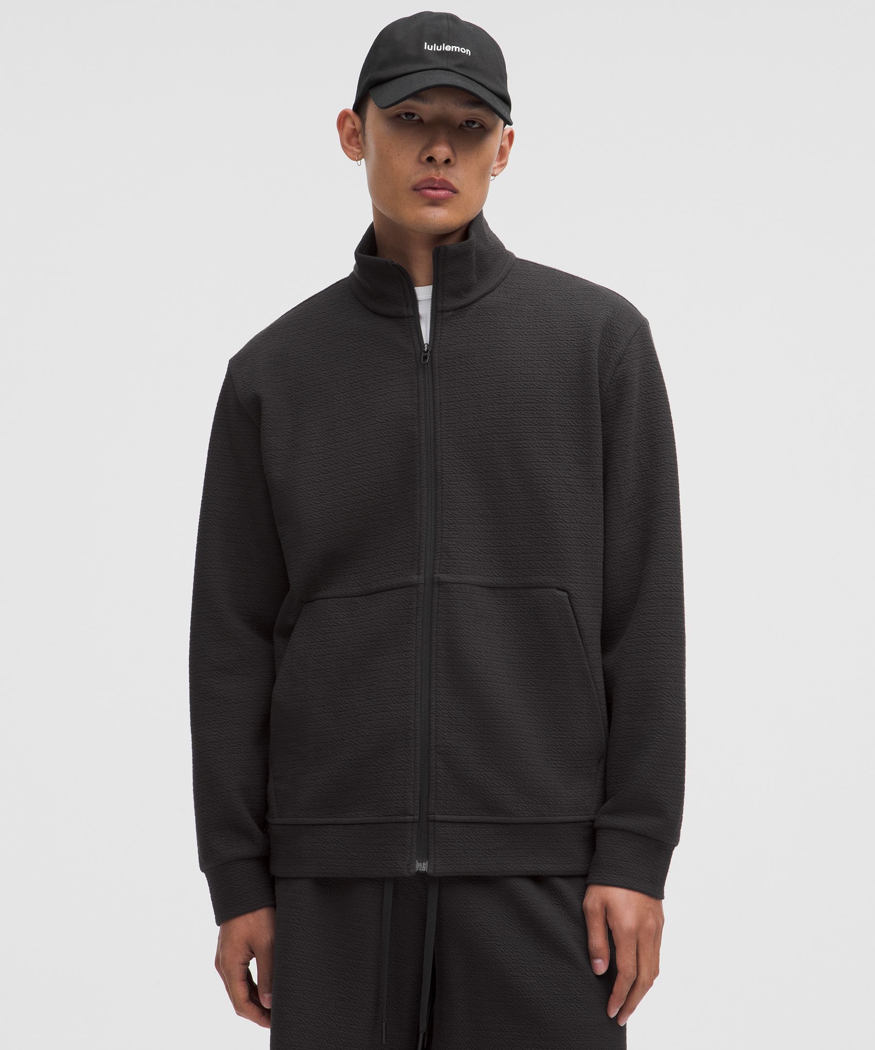 Textured Spacer Track Jacket