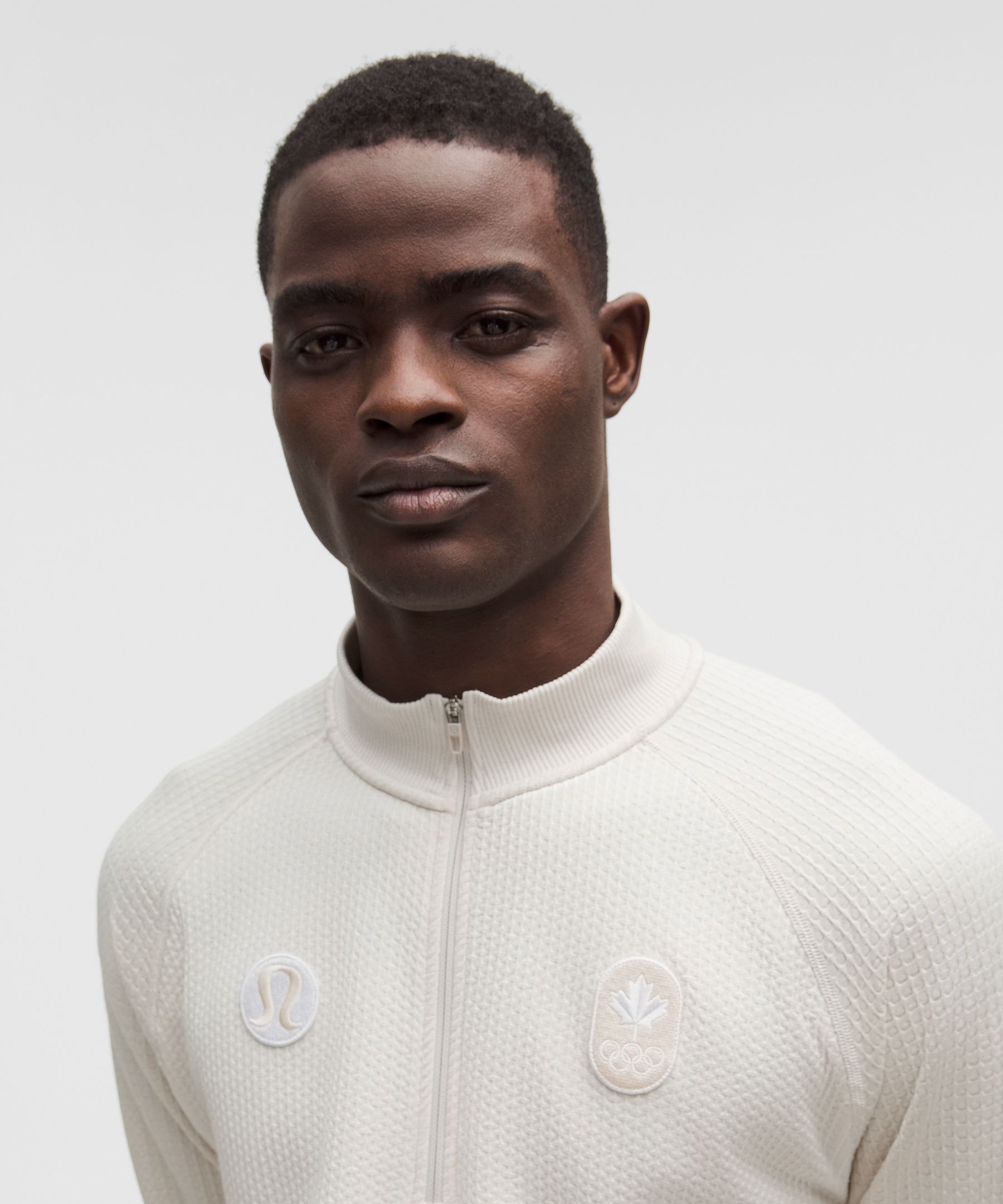 Lululemon Team Canada Men's Engineered Warmth Half Zip In Neutral