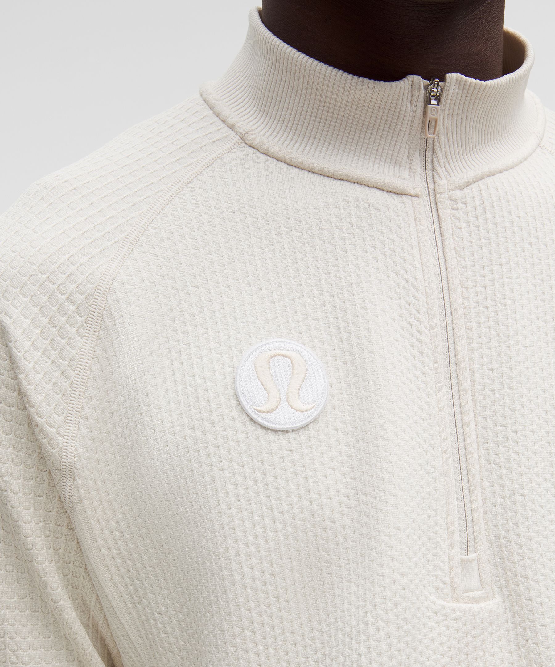 Lululemon Team Canada Men's Engineered Warmth Half Zip In Neutral