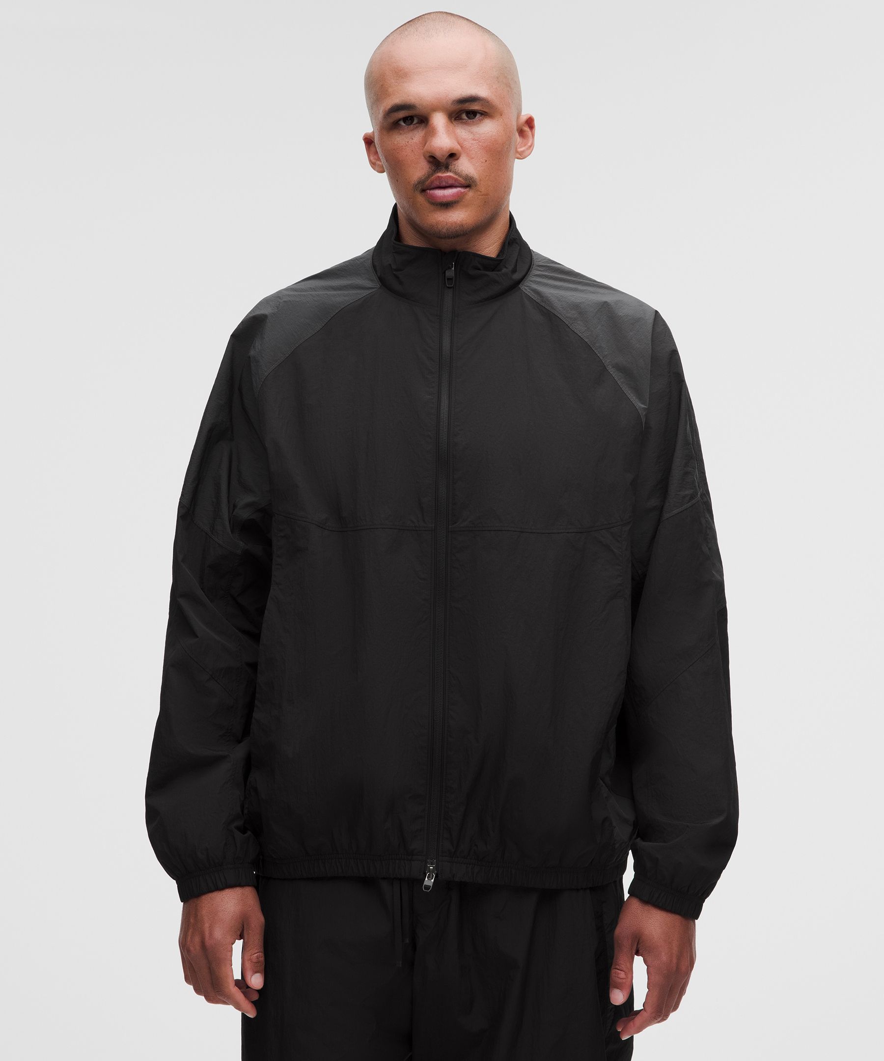 Nylon Oversized Track Jacket