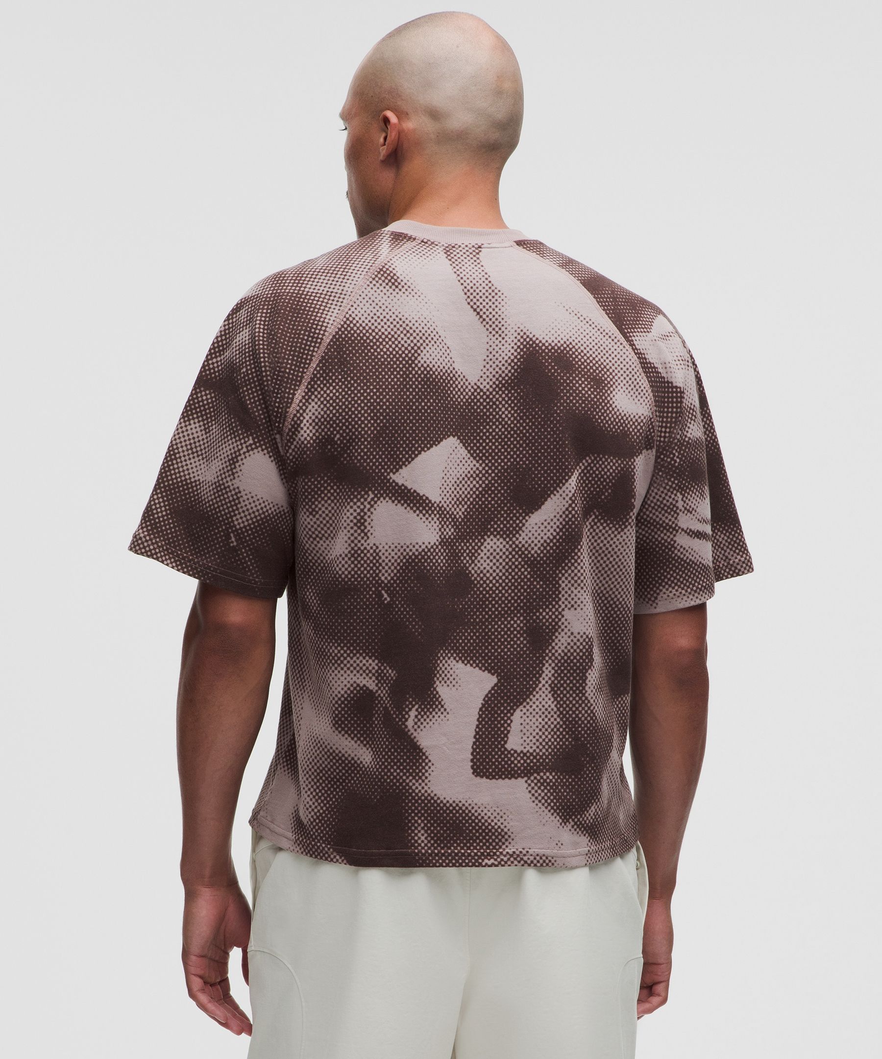 T-shirt d&eacute;contract&eacute; en coton imprim&eacute; *Collection SLNSH