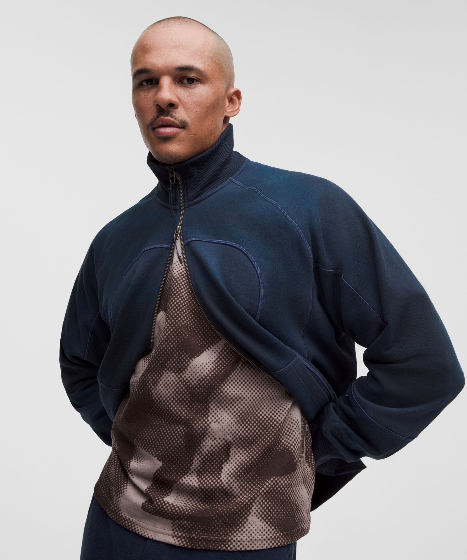 Мужская куртка Lululemon Faded French Terry на молнии — фото 10