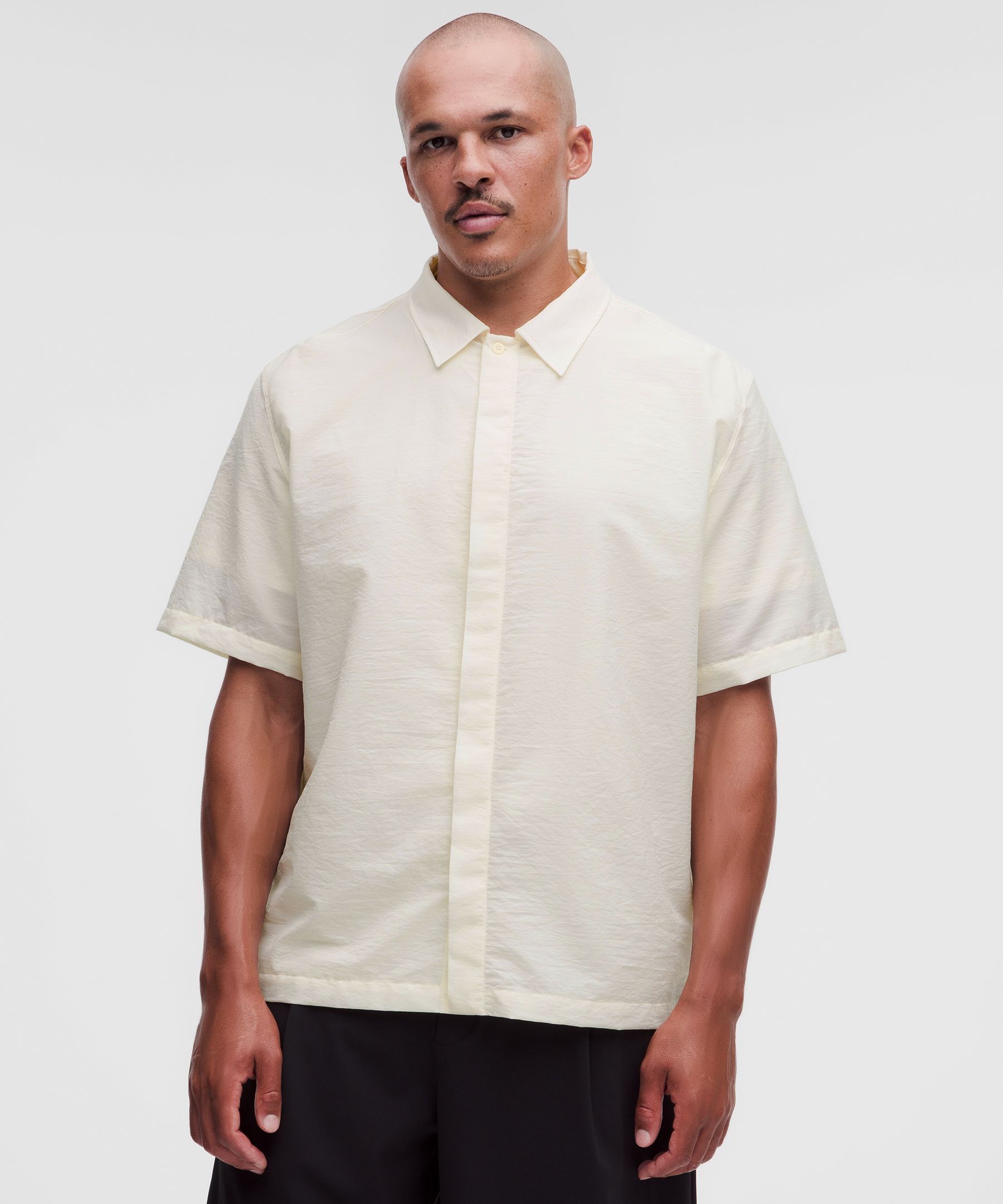 Chemise ultra-légère à col manches courtes en WovenAir