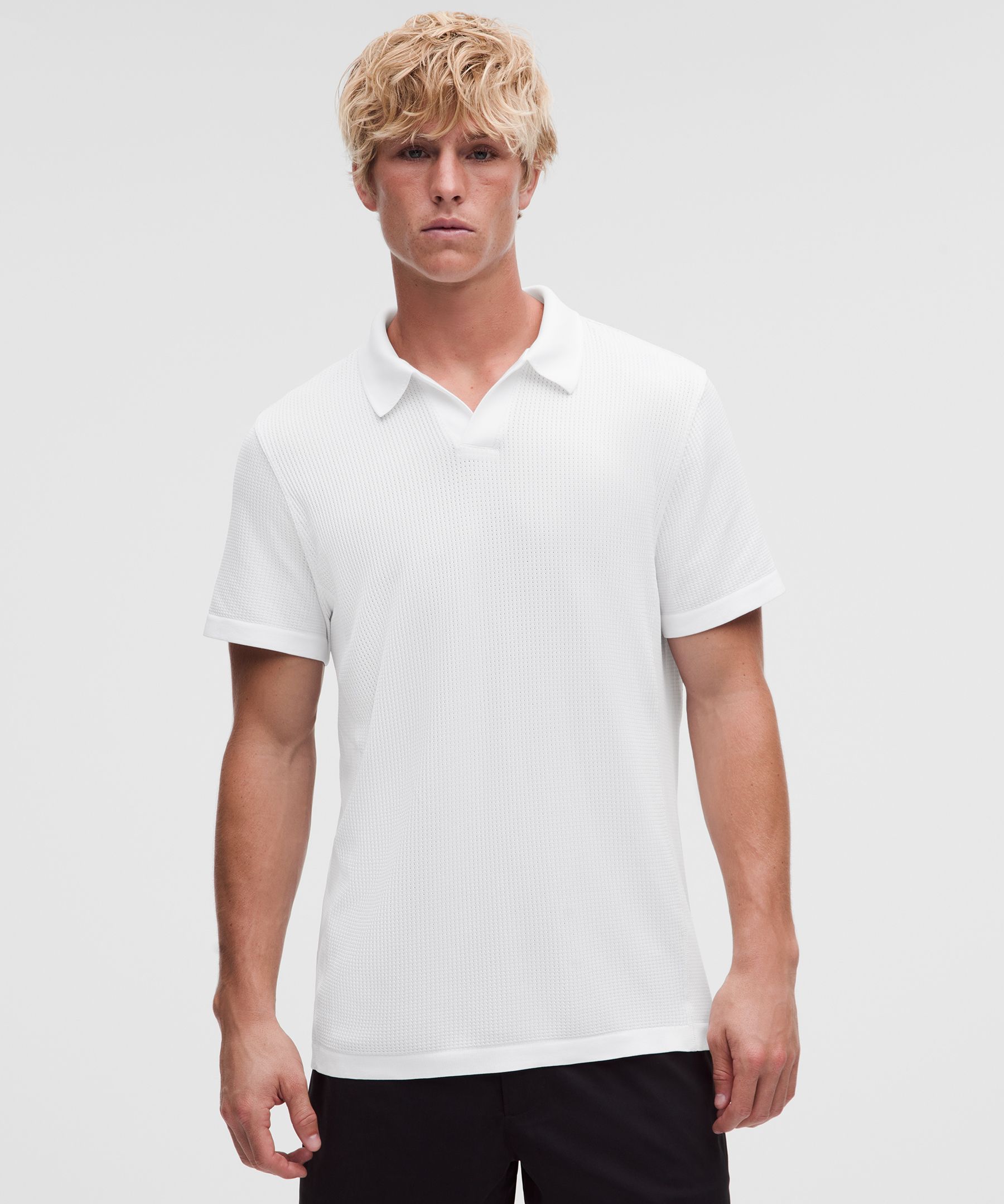 Polo con textura sin costuras para tenis