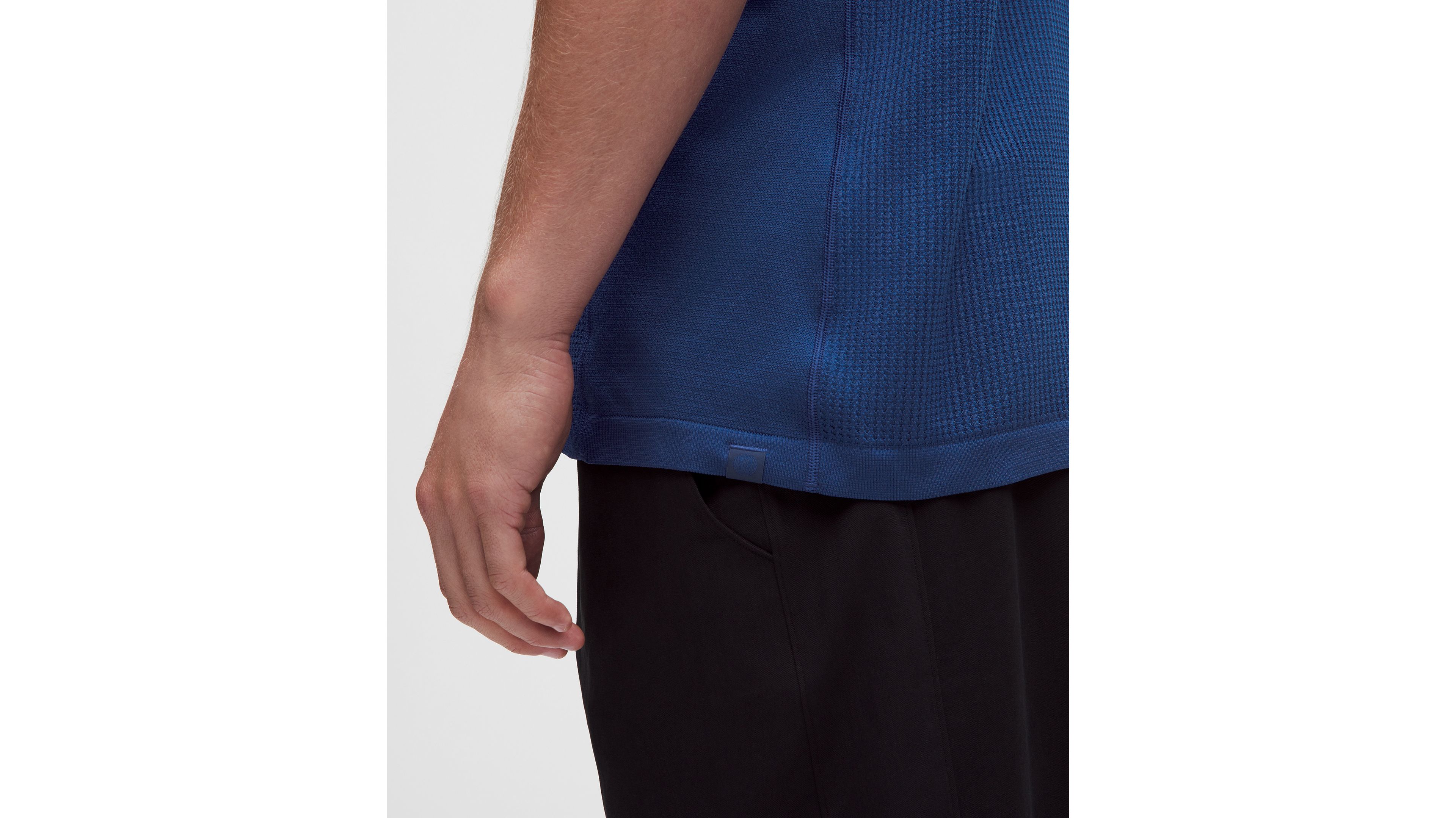 Textured Seamless Polo Shirt