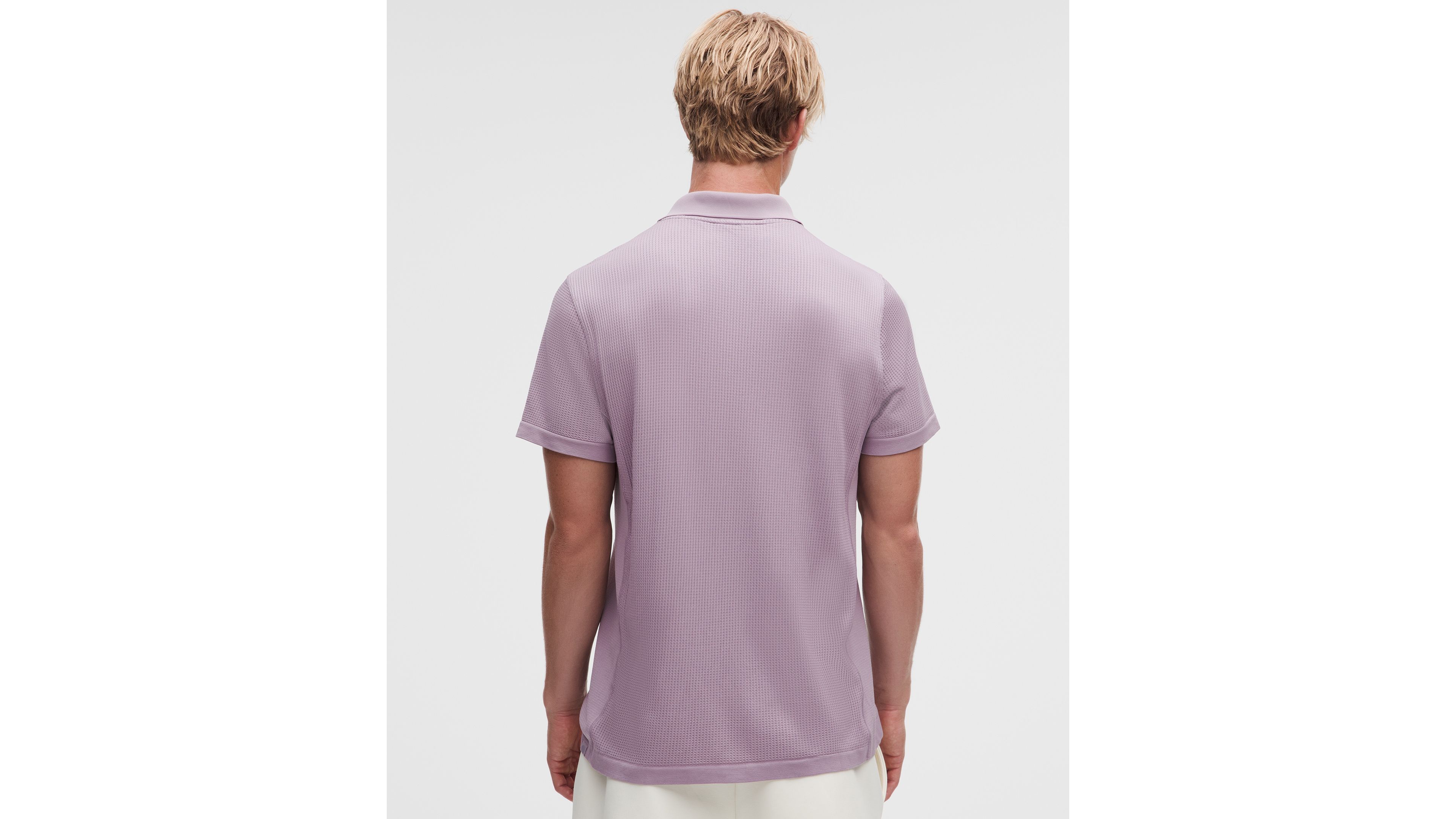 Textured Seamless Polo Shirt