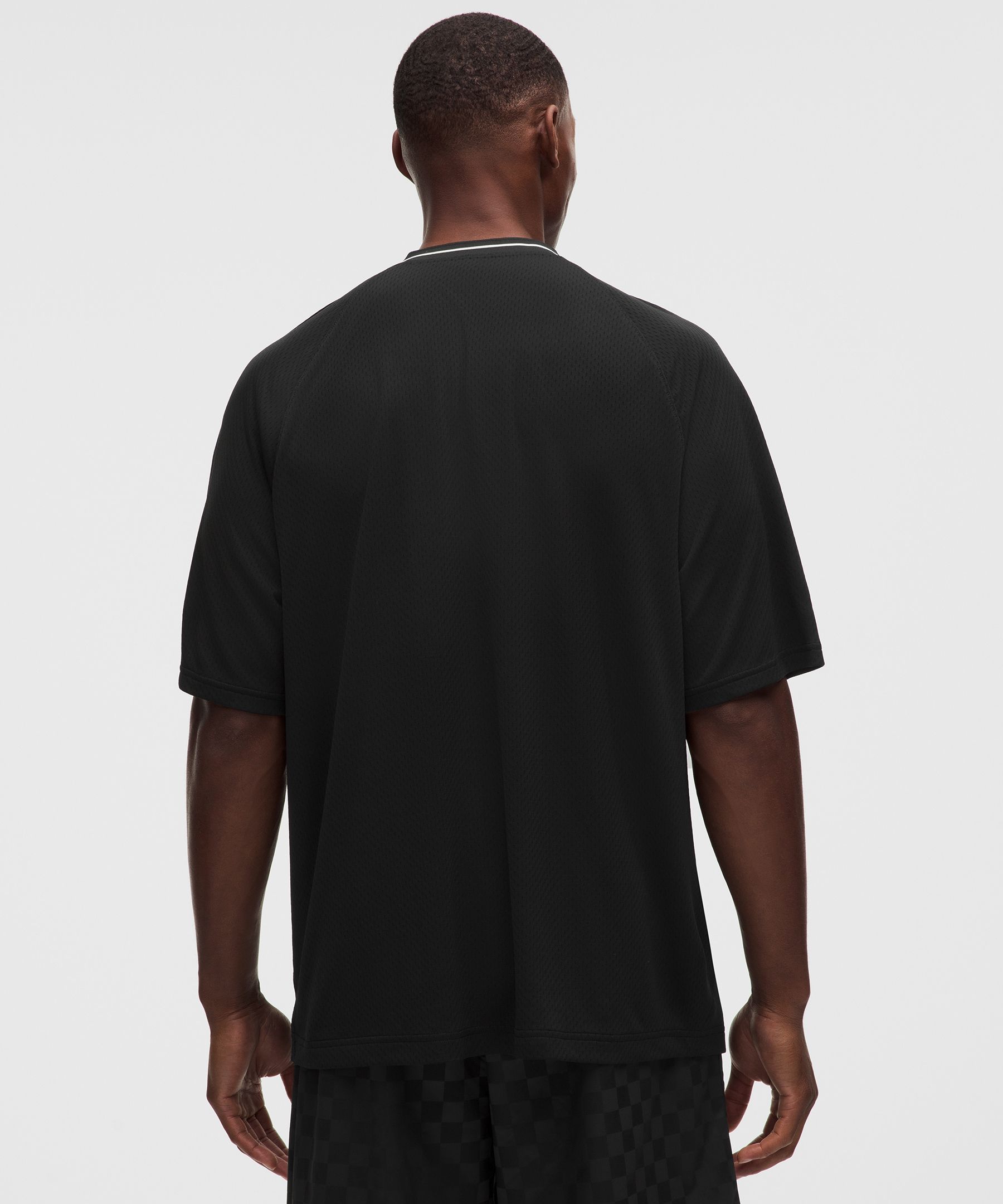 Relaxed-Fit Collared Jersey Short-Sleeve Shirt