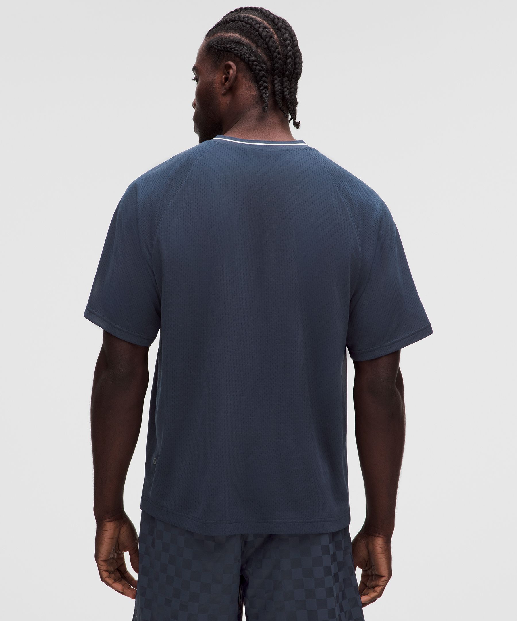 Relaxed-Fit Collared Jersey Short-Sleeve Shirt