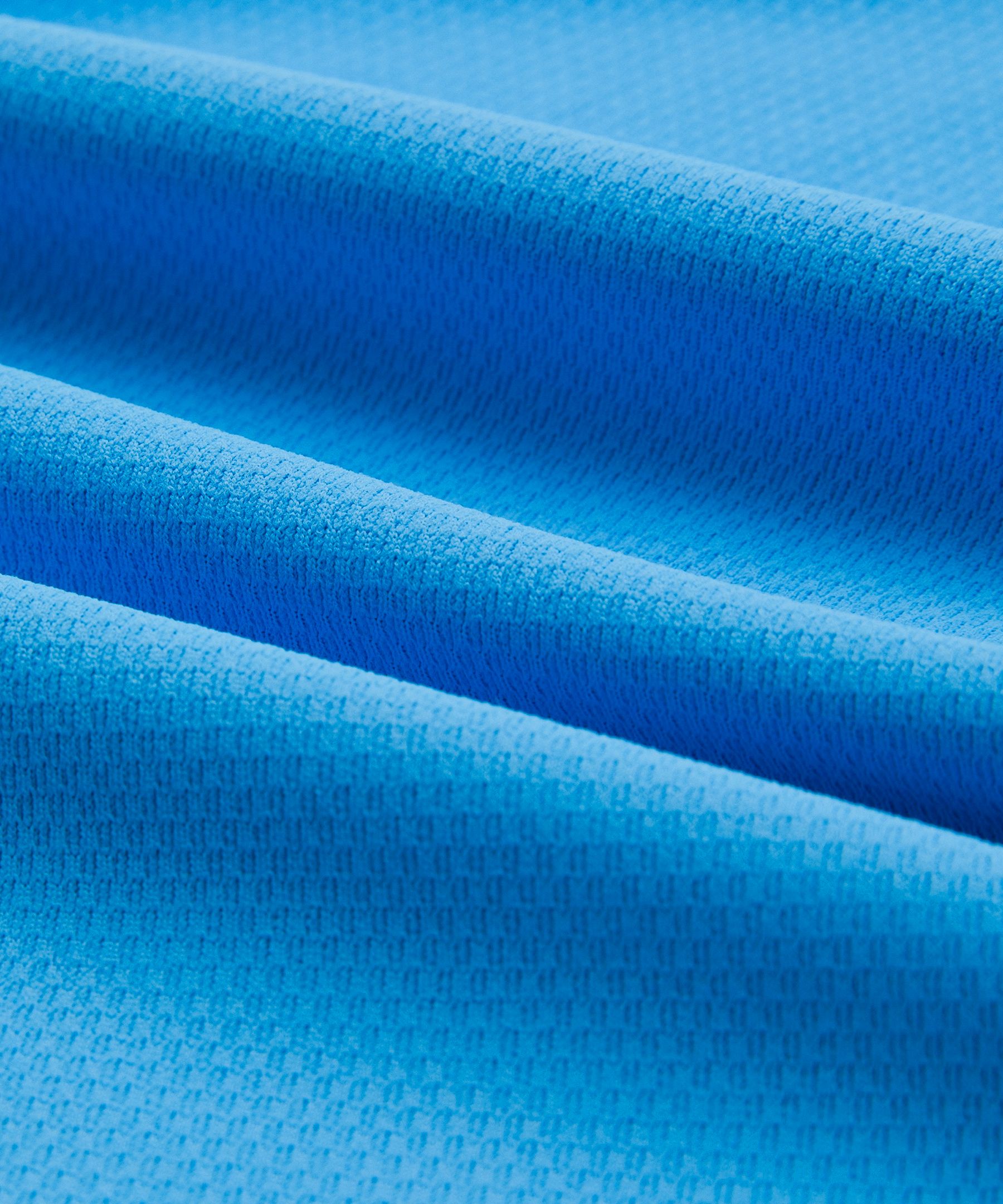 UV-Protective Textured Mesh Tennis Shirt