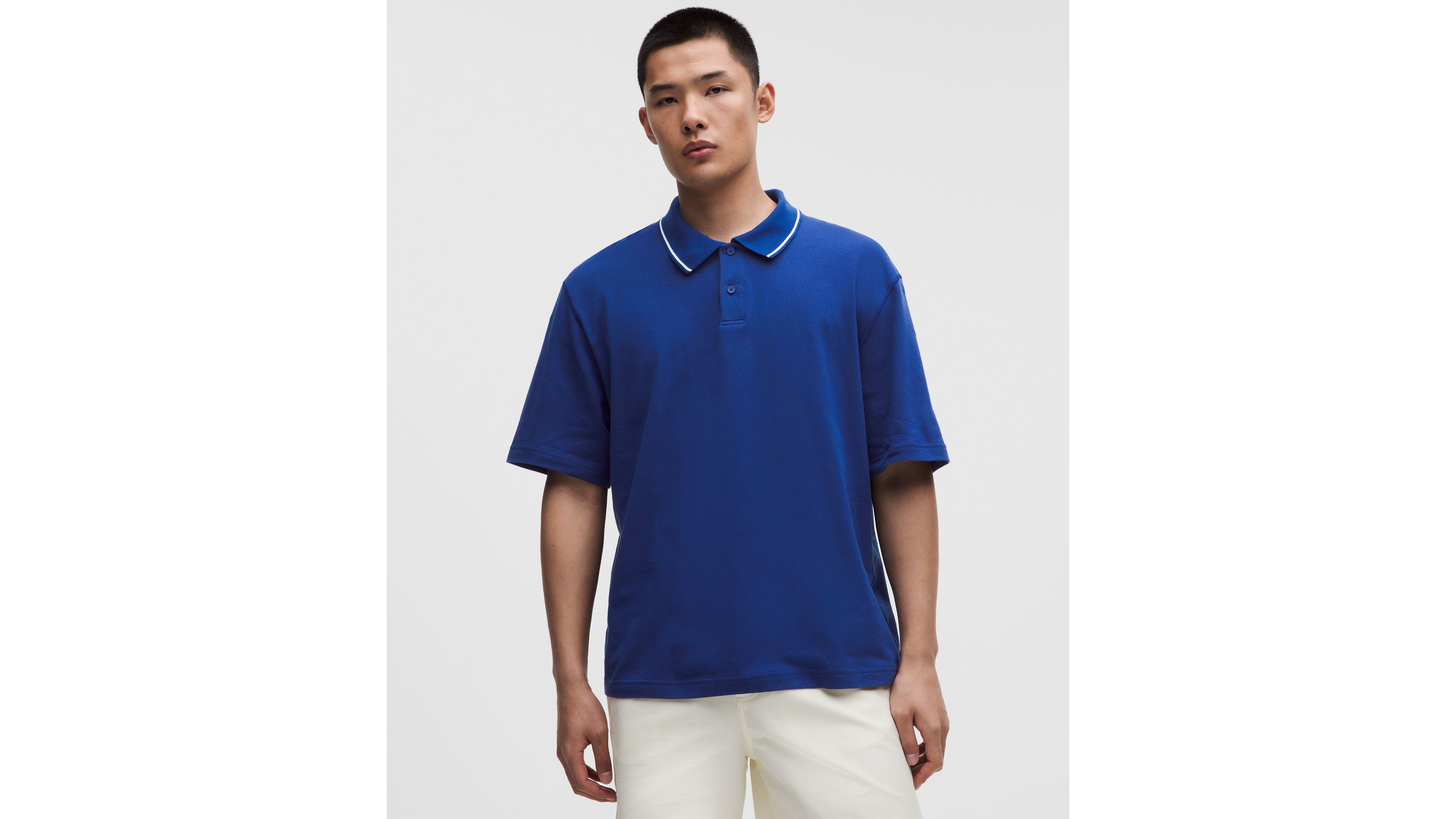 Mesh-Knit Jersey Short-Sleeve Polo Shirt