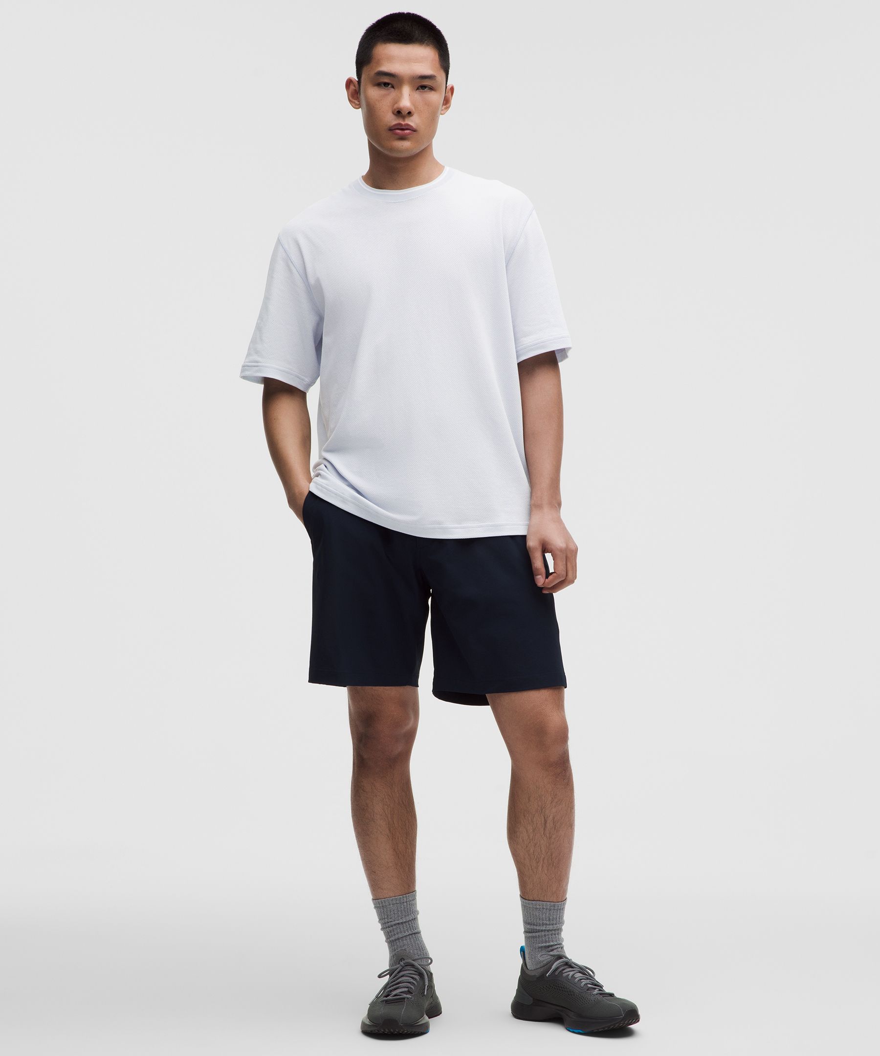 Mesh-Jersey Kurzarmshirt