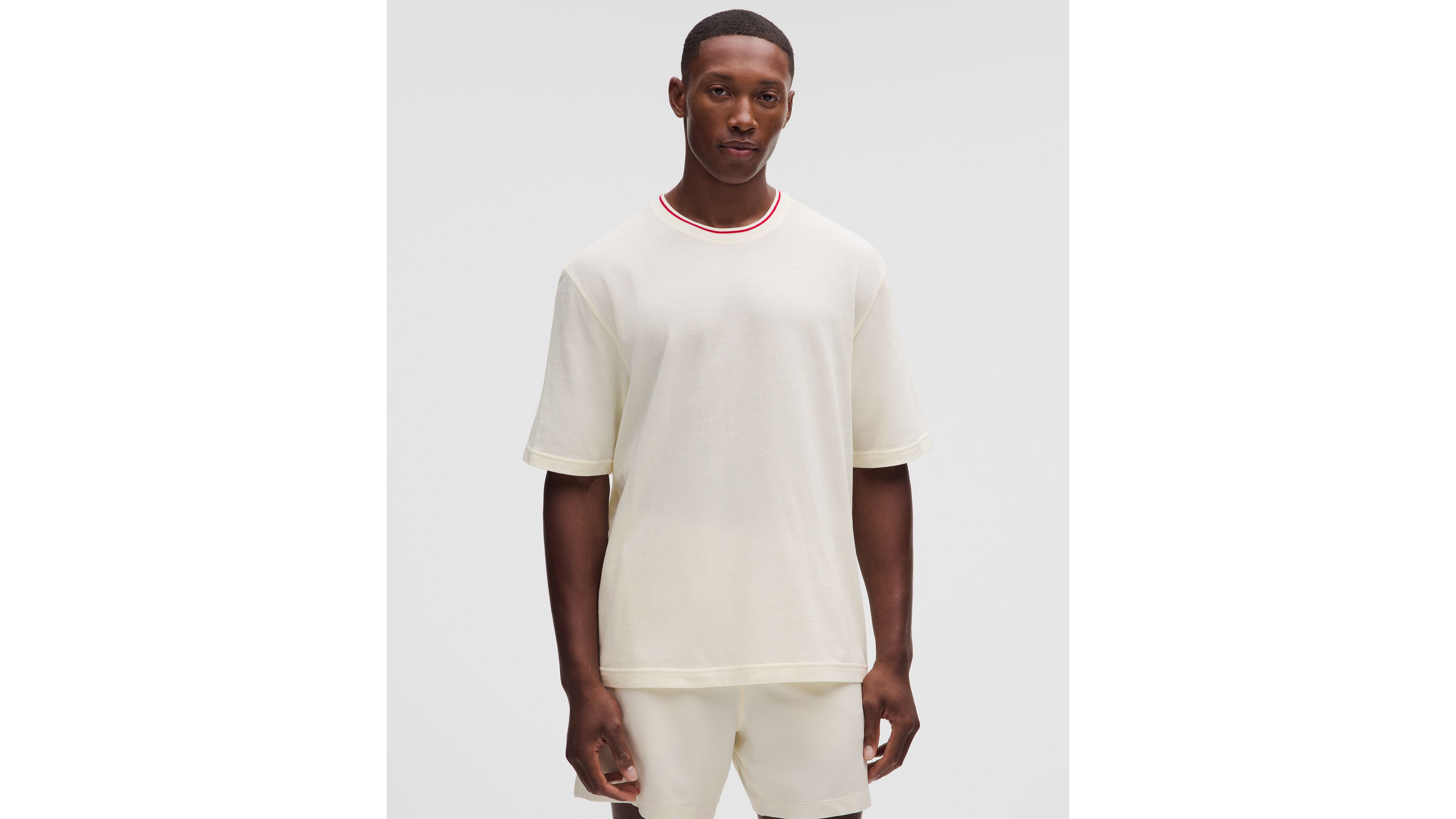 Mesh-Knit Jersey Short-Sleeve Shirt