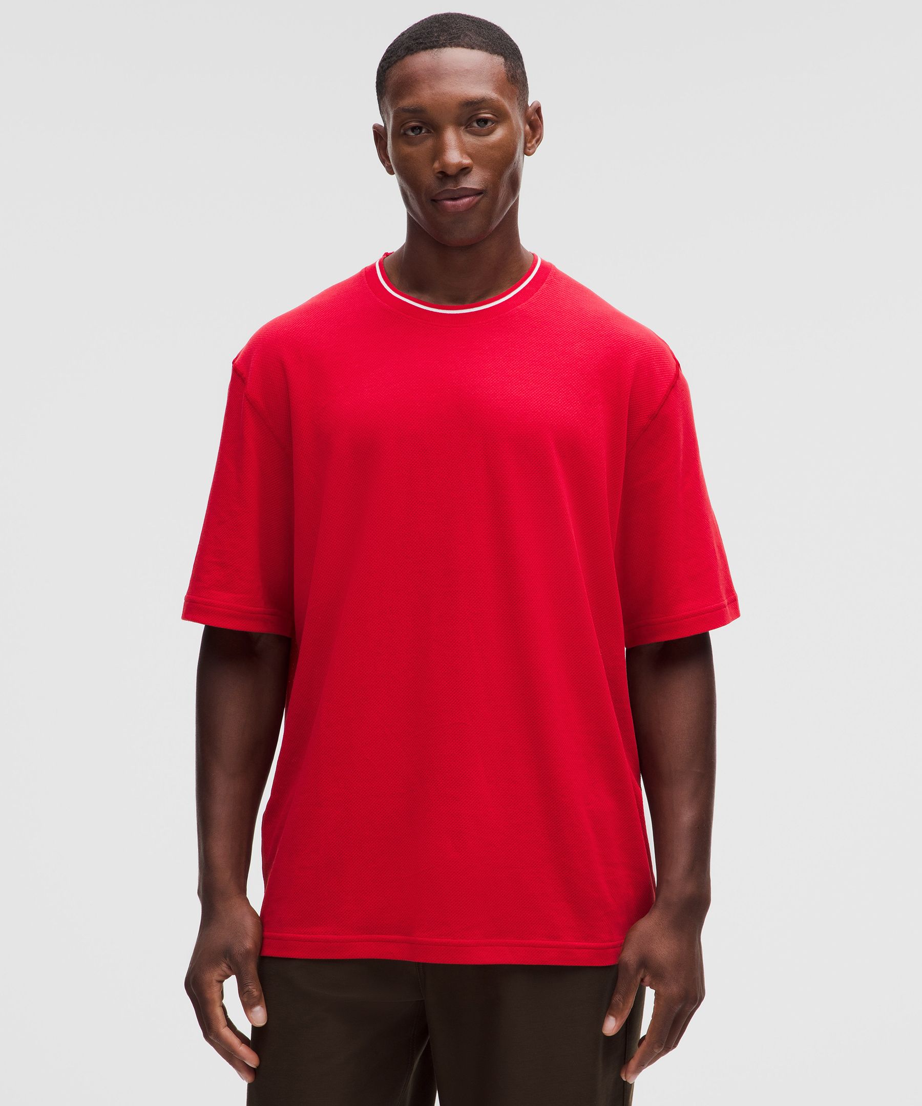 Mesh-Knit Jersey Short-Sleeve Shirt