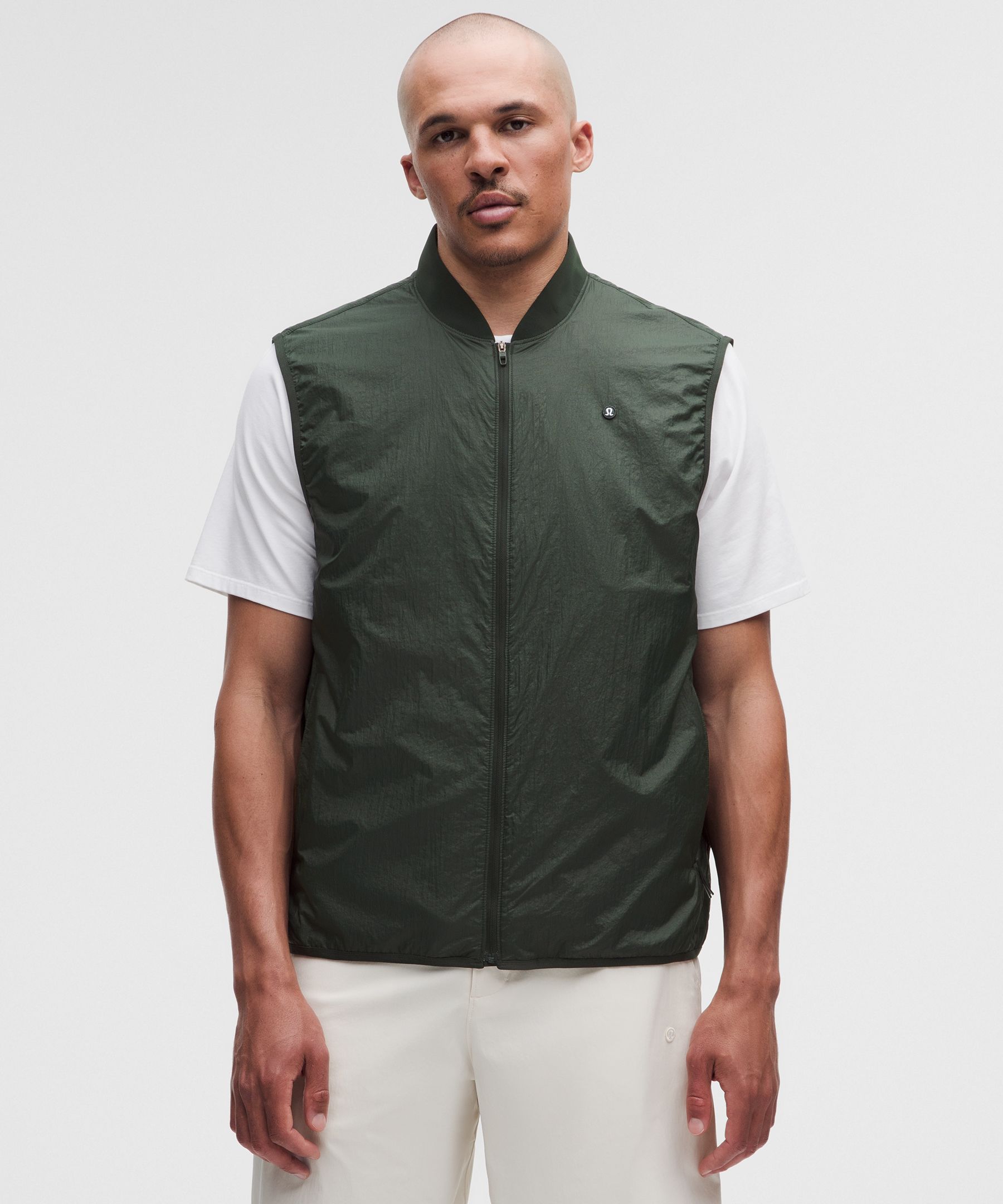 lululemon – Men’s Lightweight Windproof Golf Vest – Color Green – Size Large