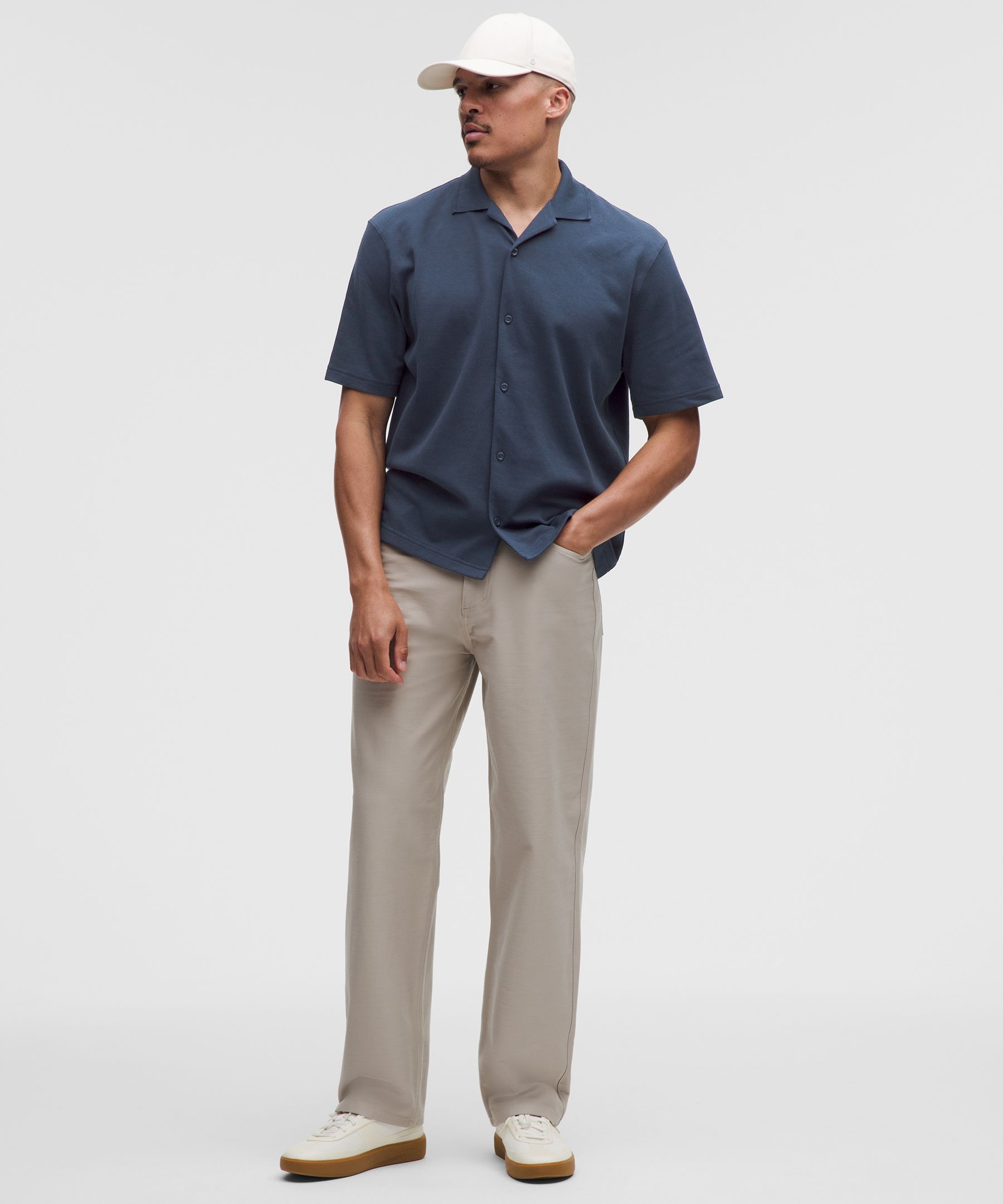 Camisa con cuello fluido Pique Performer