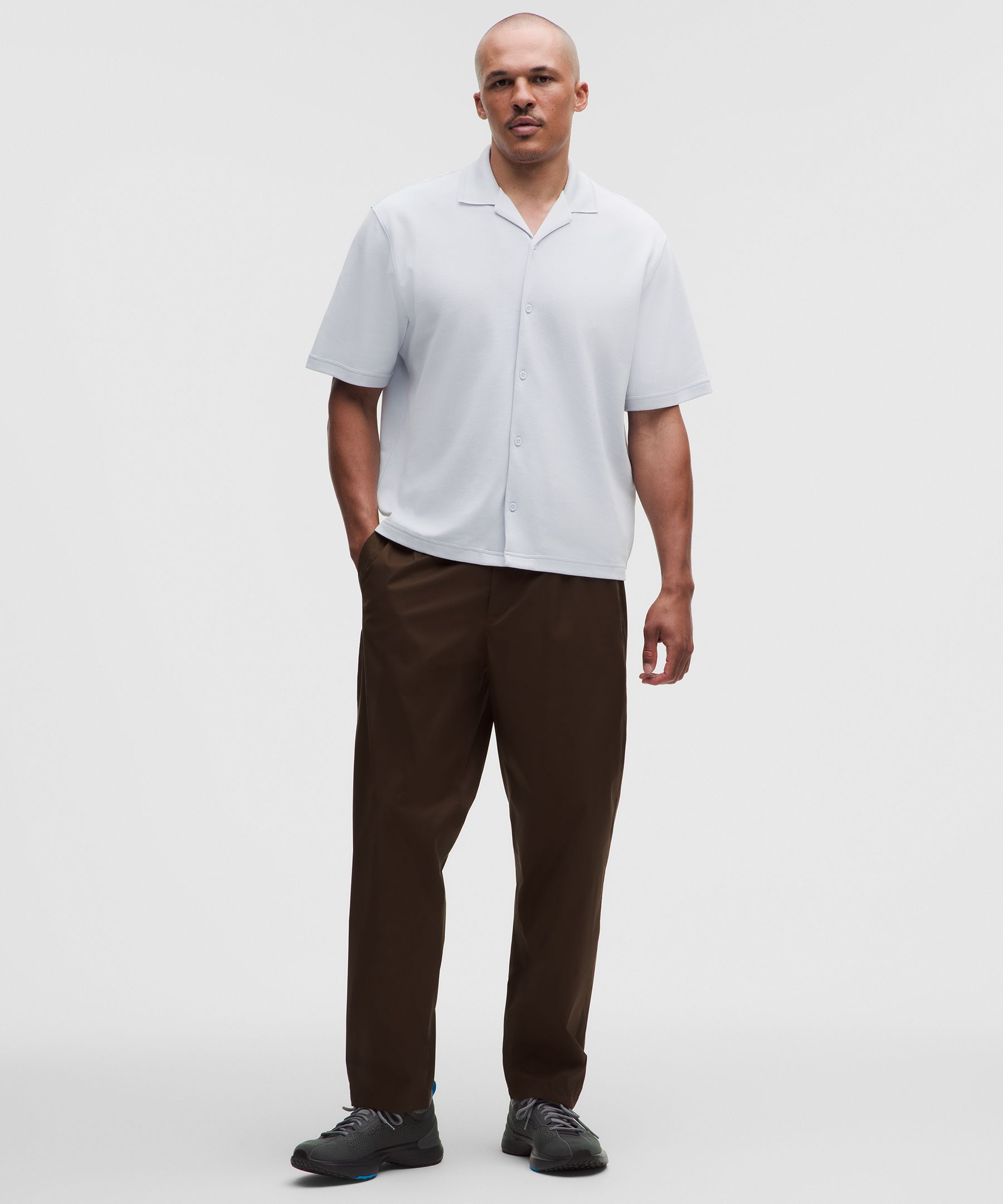 Camisa con cuello fluido Pique Performer