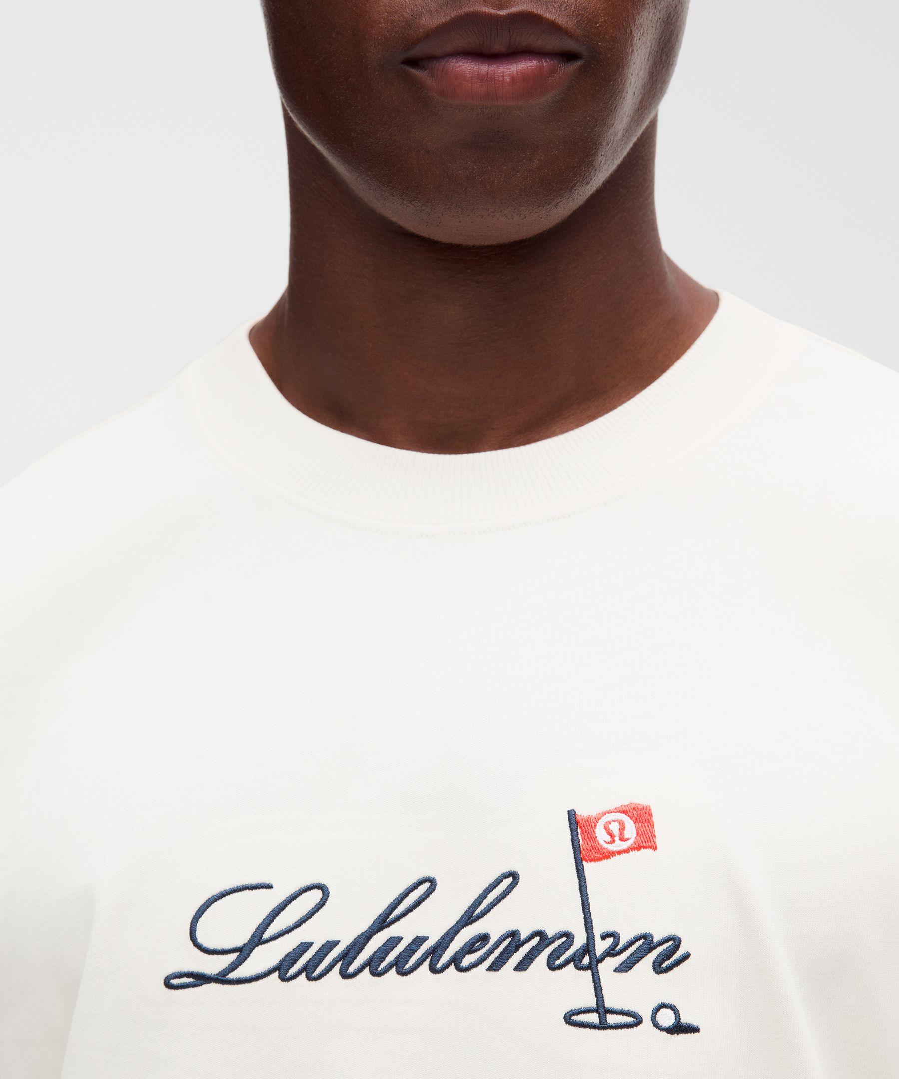 T-shirt coupe classique en coton &eacute;pais *Golf Flag