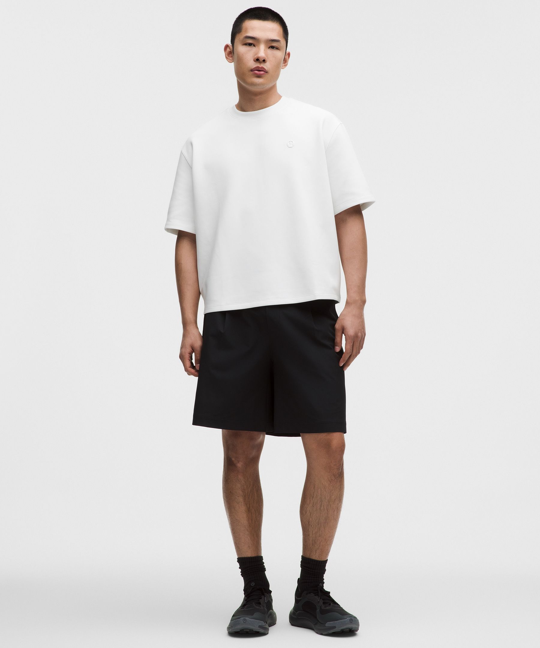 コットンブレンドダブルニット オーバーサイズTシャツ
