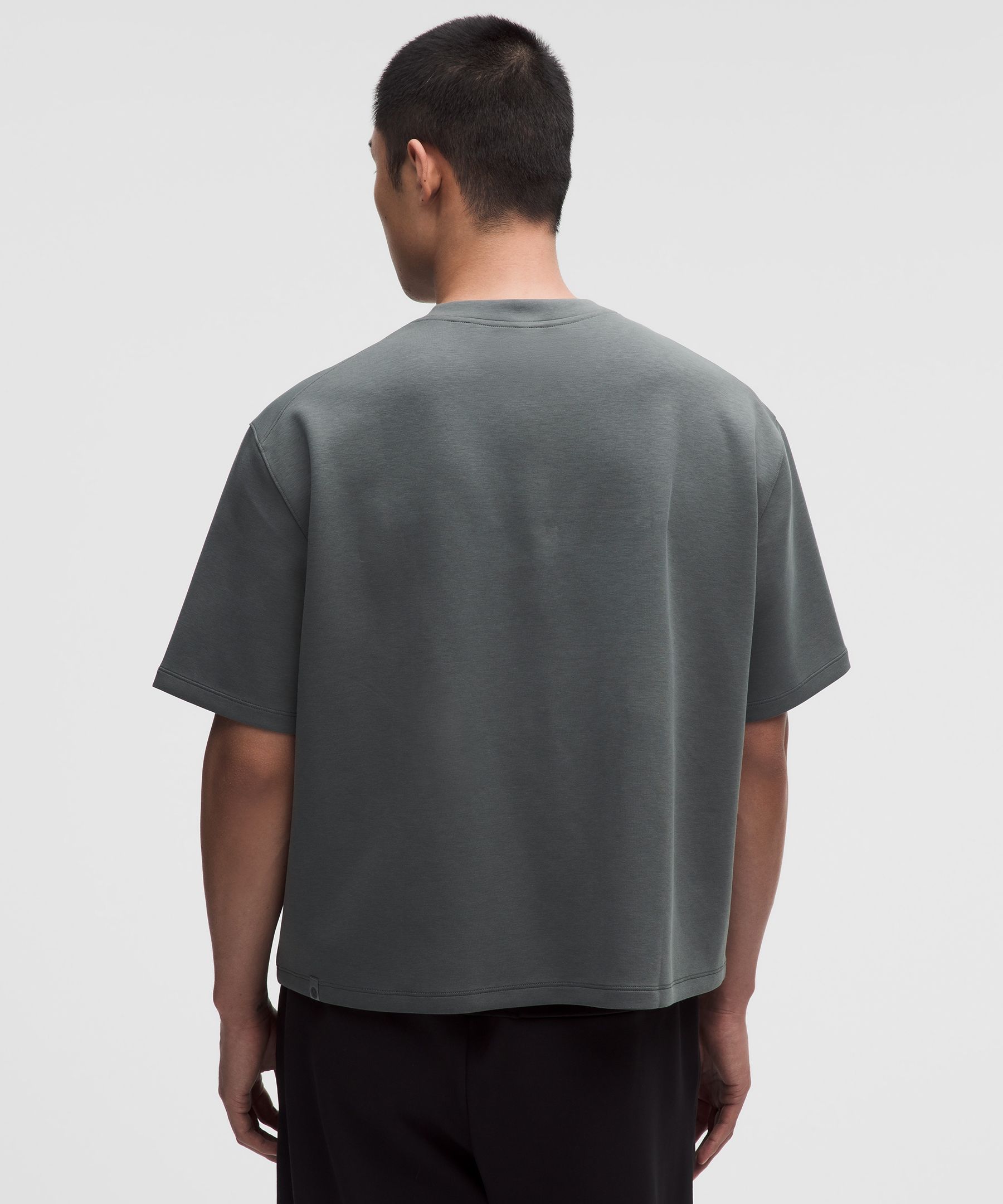 コットンブレンドダブルニット オーバーサイズTシャツ | Tシャツ