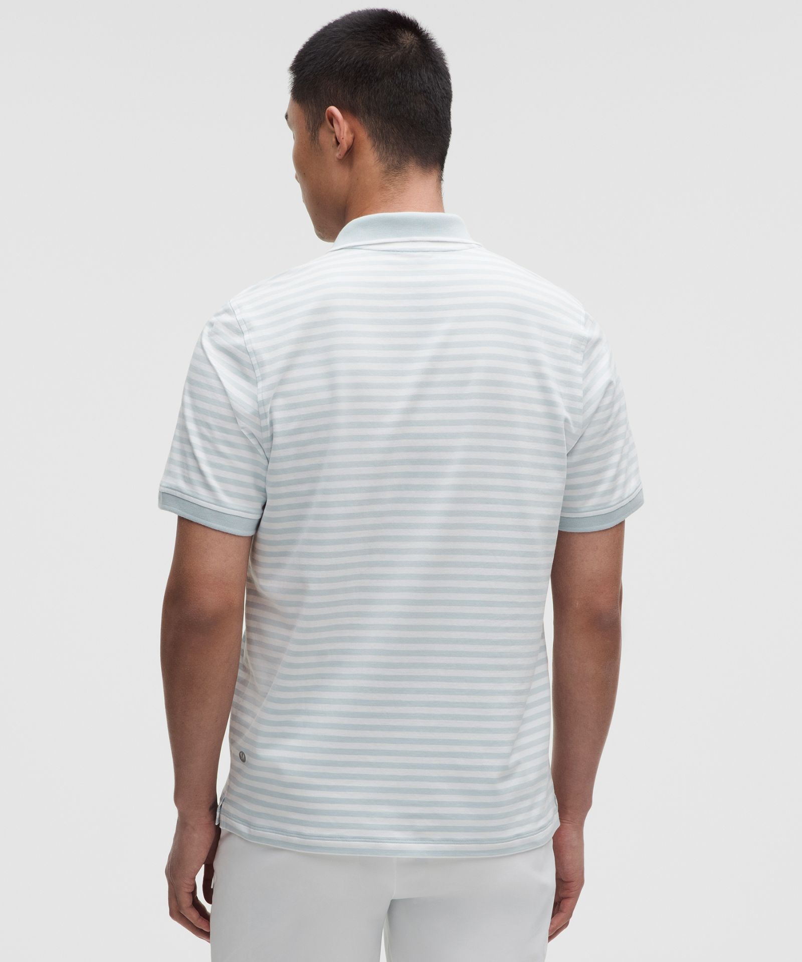 Мужское поло Lululemon Striped Short-Sleeve Golf — фото 3
