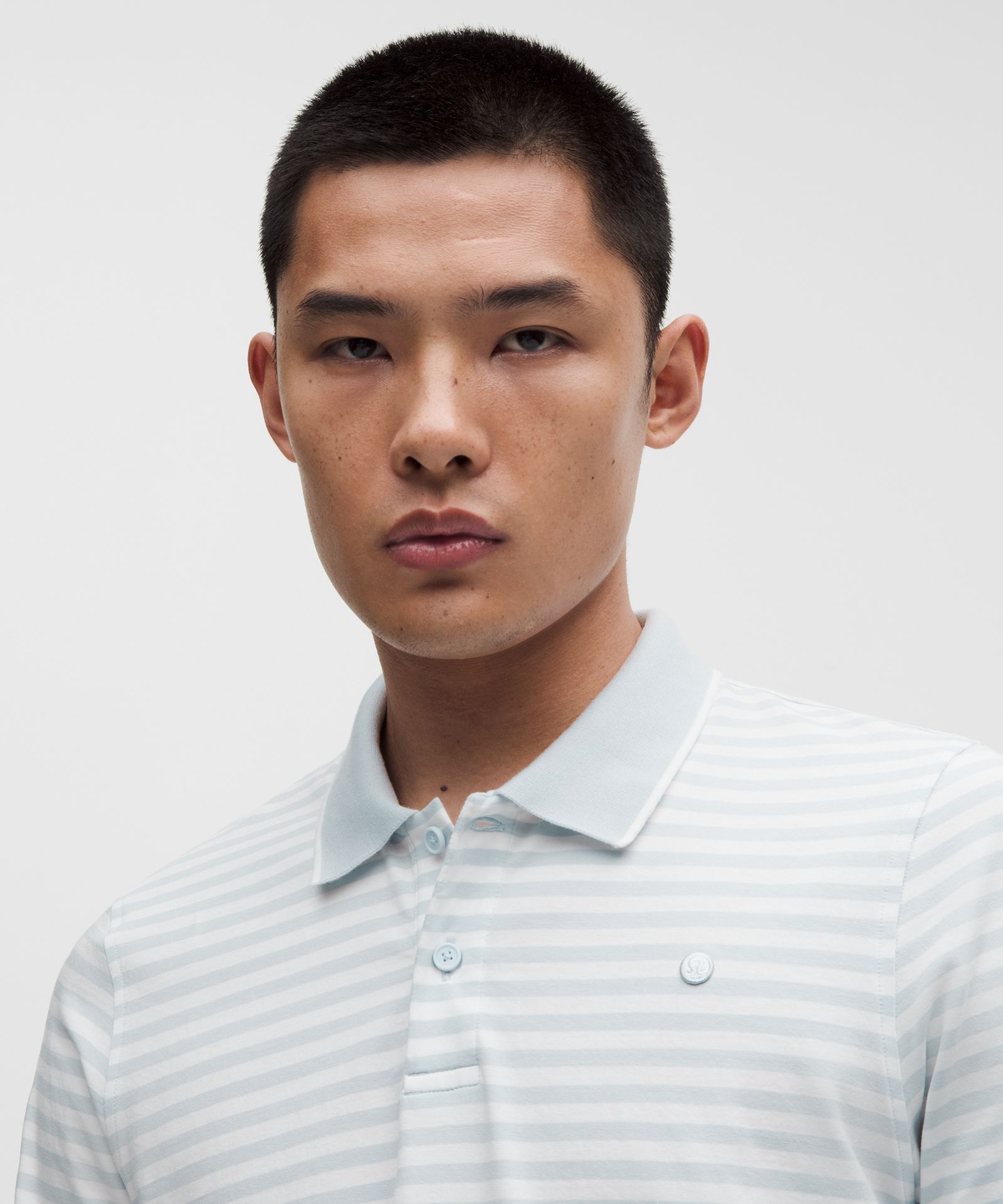 Мужское поло Lululemon Striped Short-Sleeve Golf — фото 4