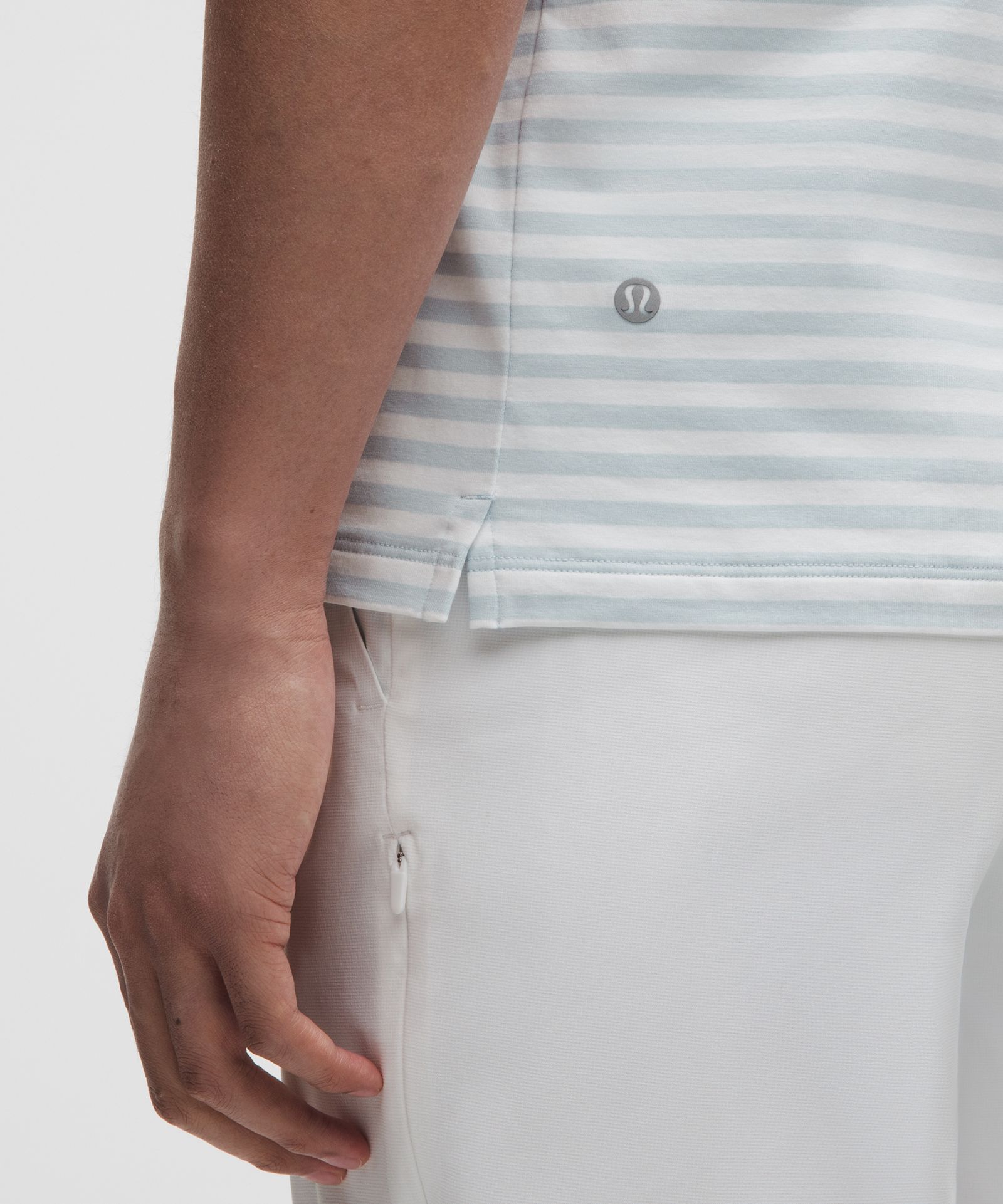 Мужское поло Lululemon Striped Short-Sleeve Golf — фото 5