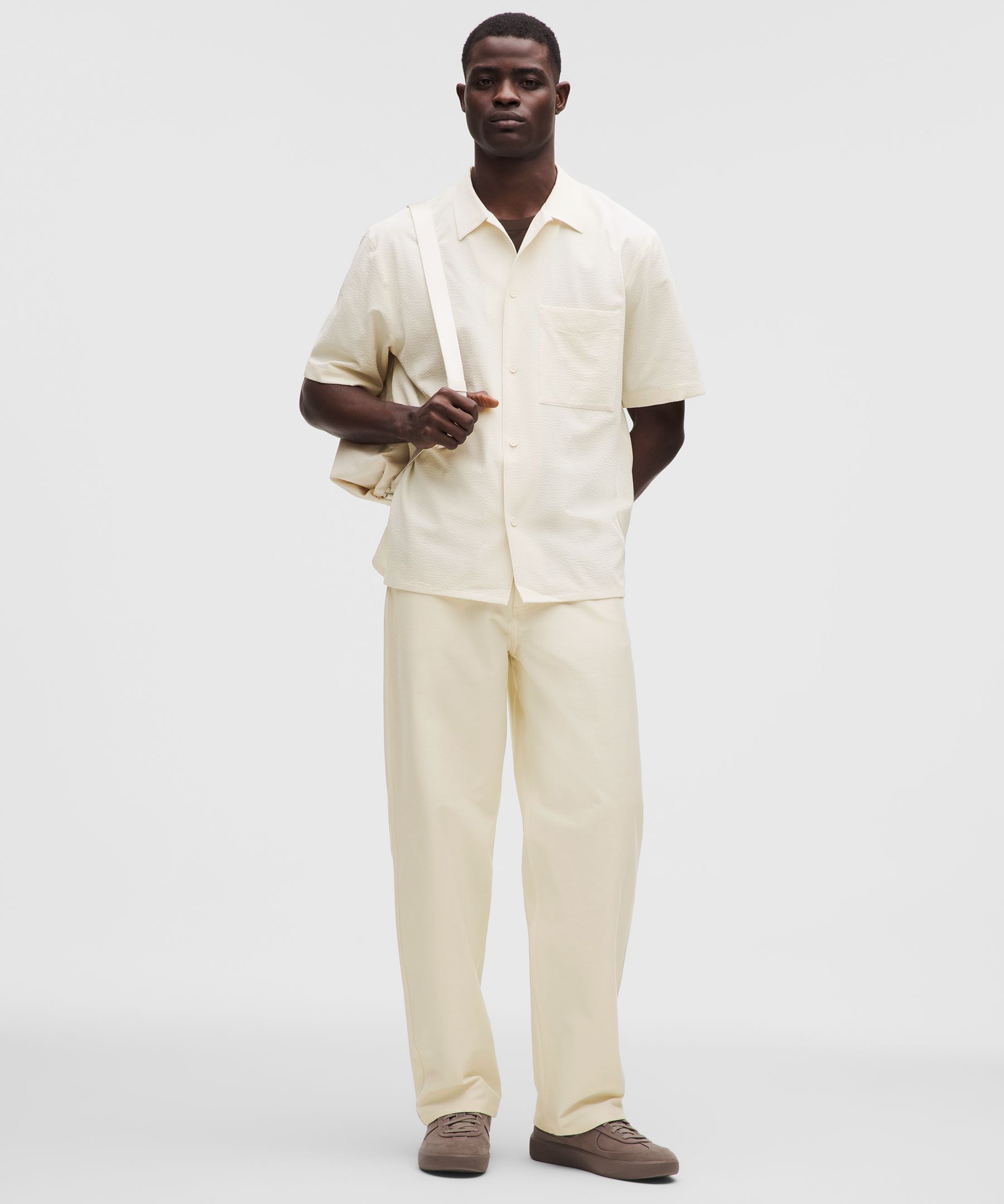Airing Easy Camp-Collar Shirt *Textured