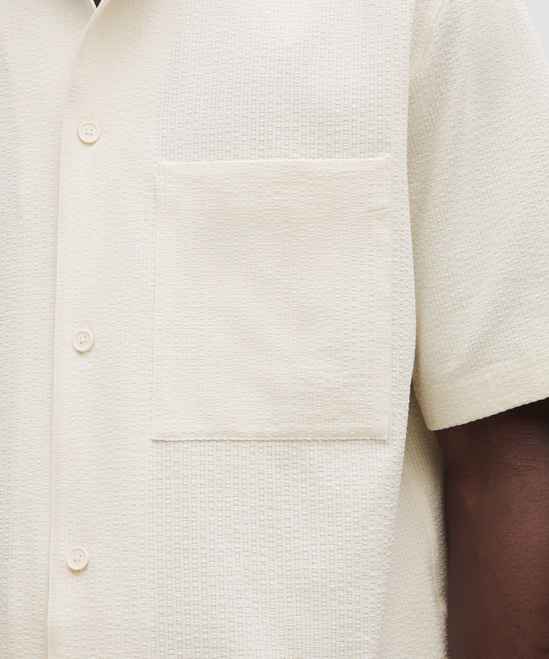 Airing Easy Camp-Collar Shirt *Textured