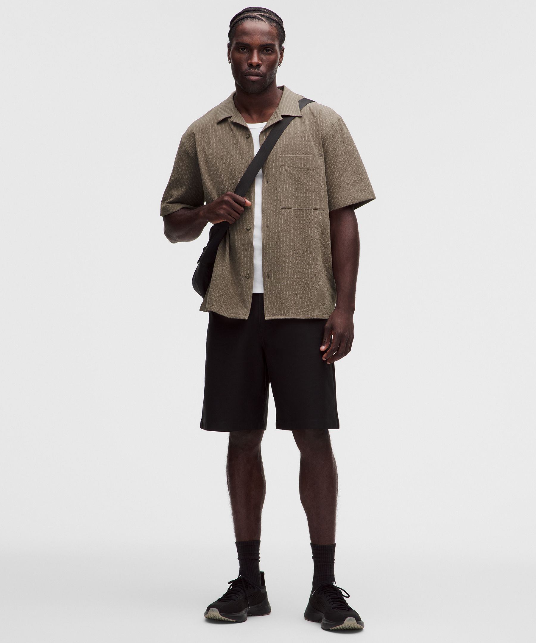 Airing Easy Camp-Collar Shirt *Textured