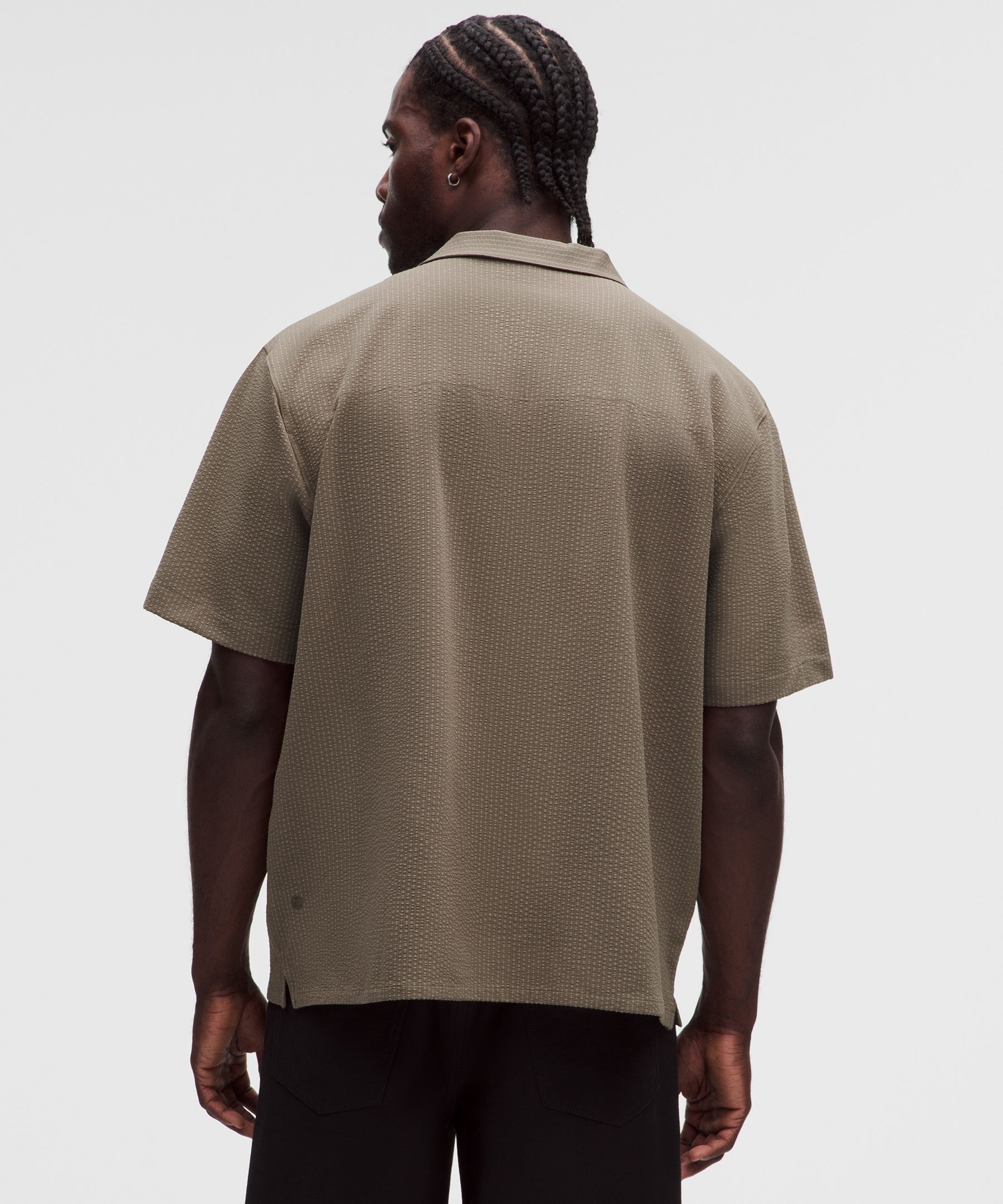 Airing Easy Camp-Collar Shirt *Textured