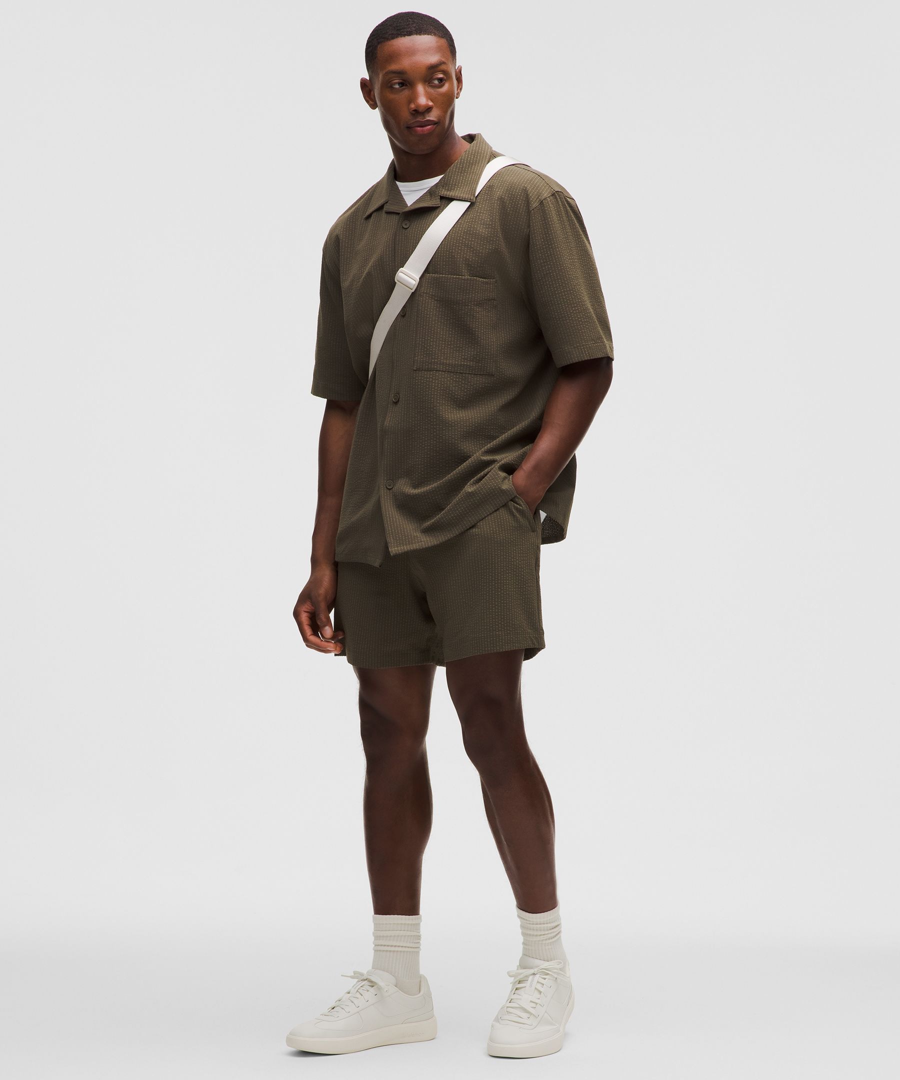 Airing Easy Camp-Collar Shirt *Textured