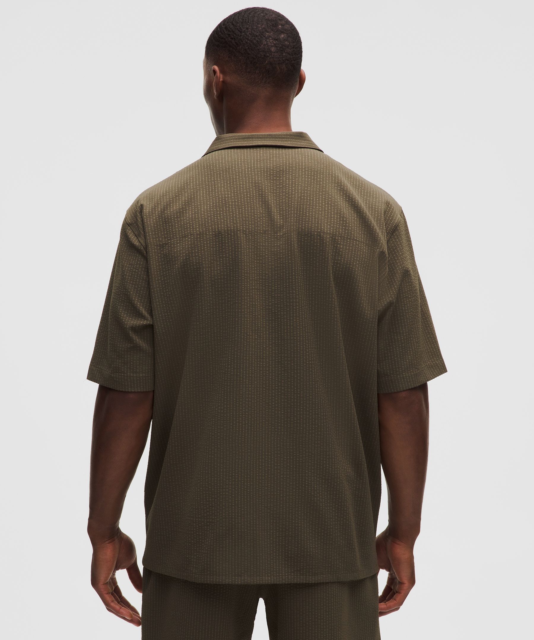 Airing Easy Camp-Collar Shirt *Textured