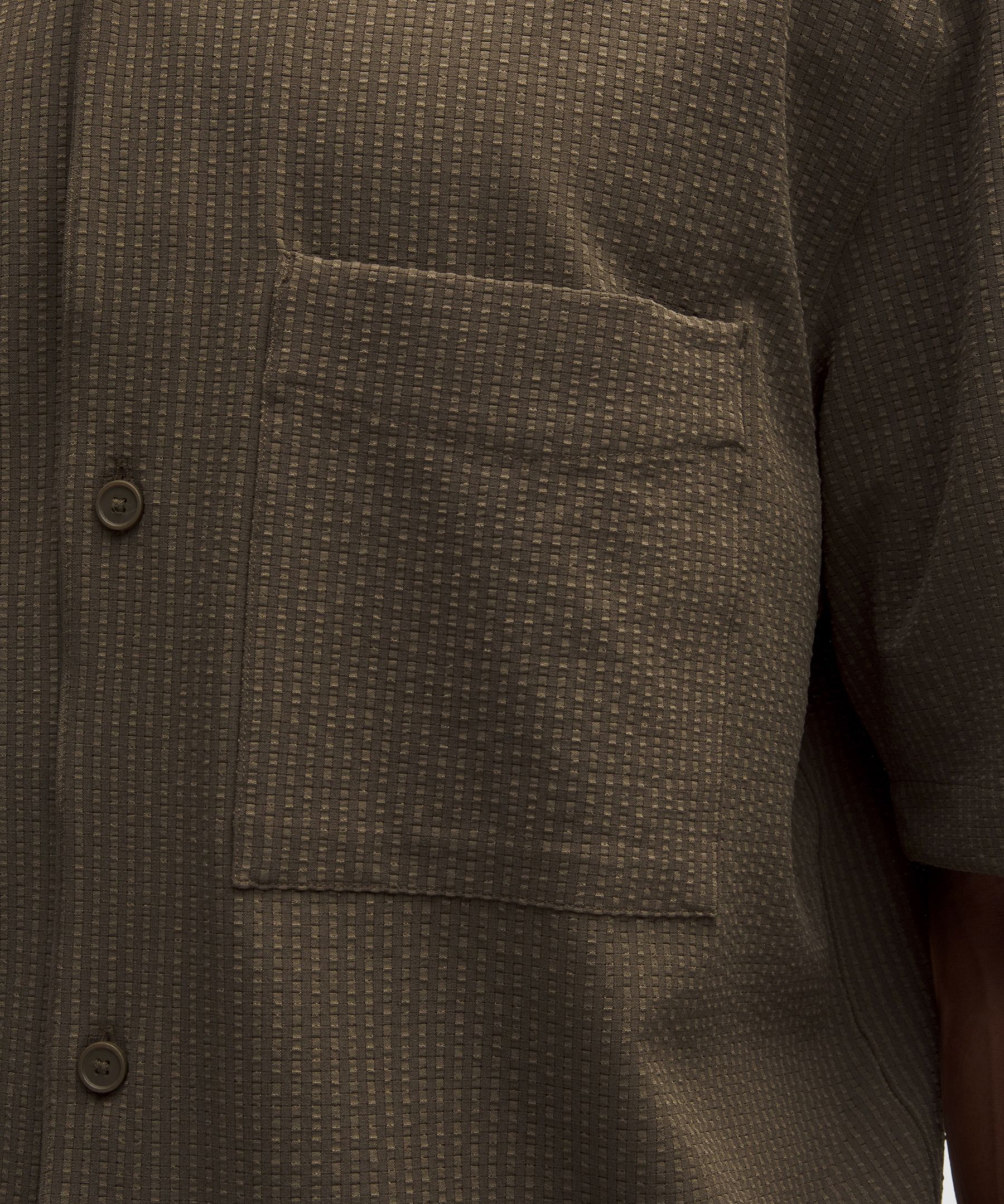 Airing Easy Camp-Collar Shirt *Textured