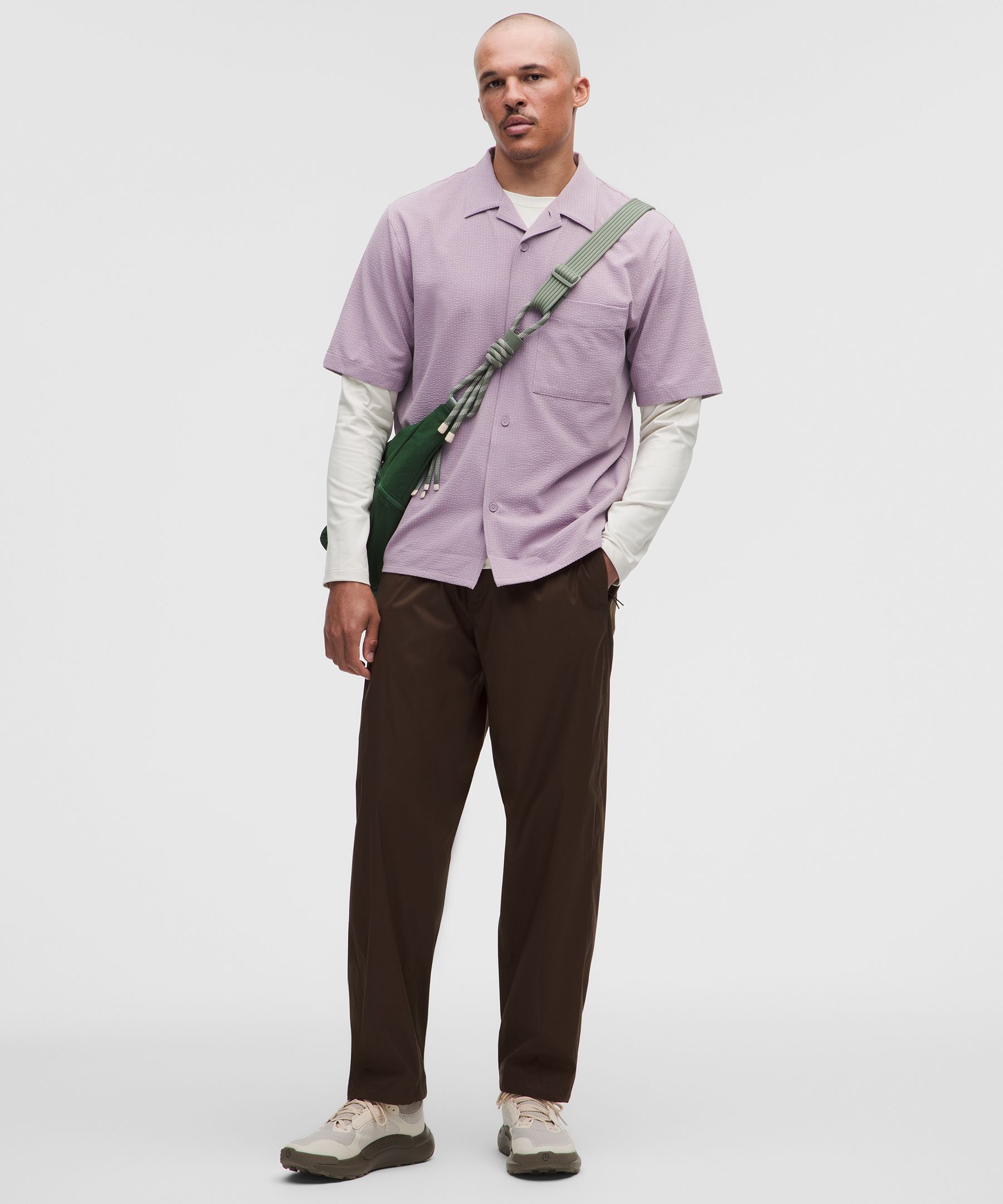 Airing Easy Camp-Collar Shirt *Textured