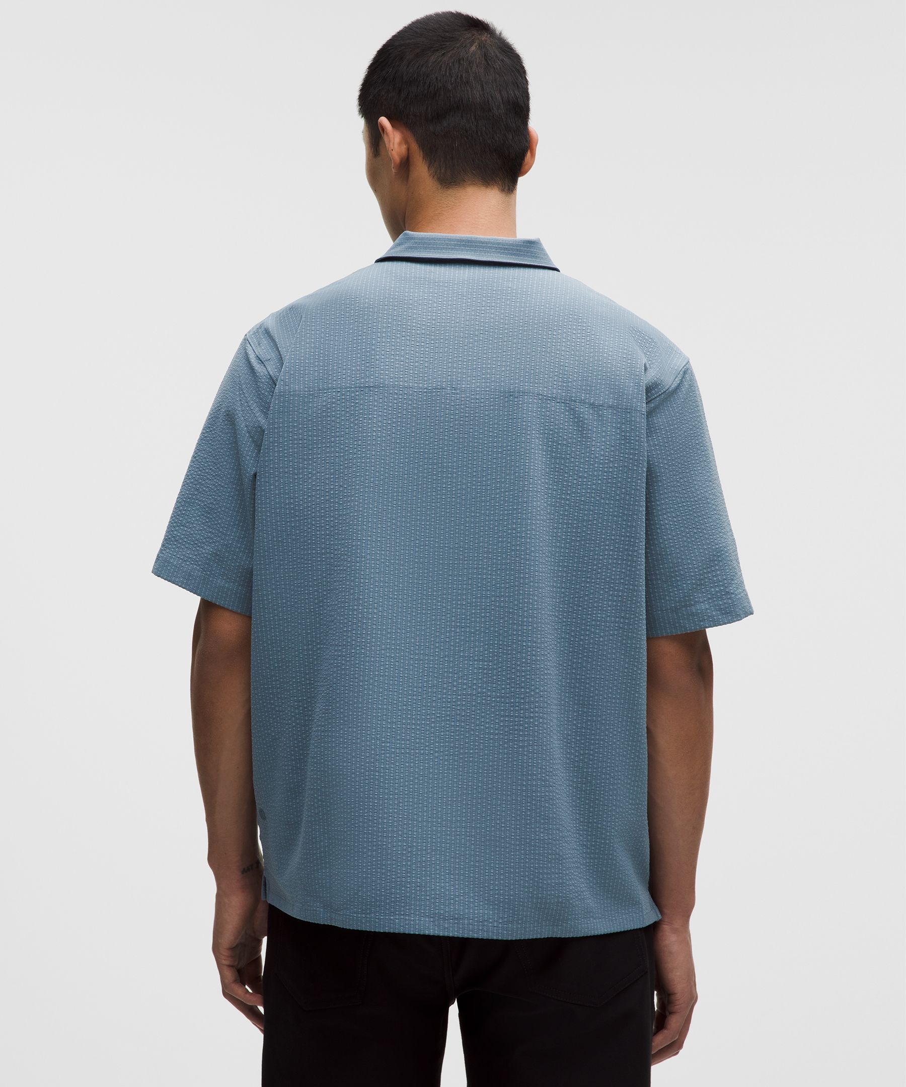 Airing Easy Camp-Collar Shirt *Textured