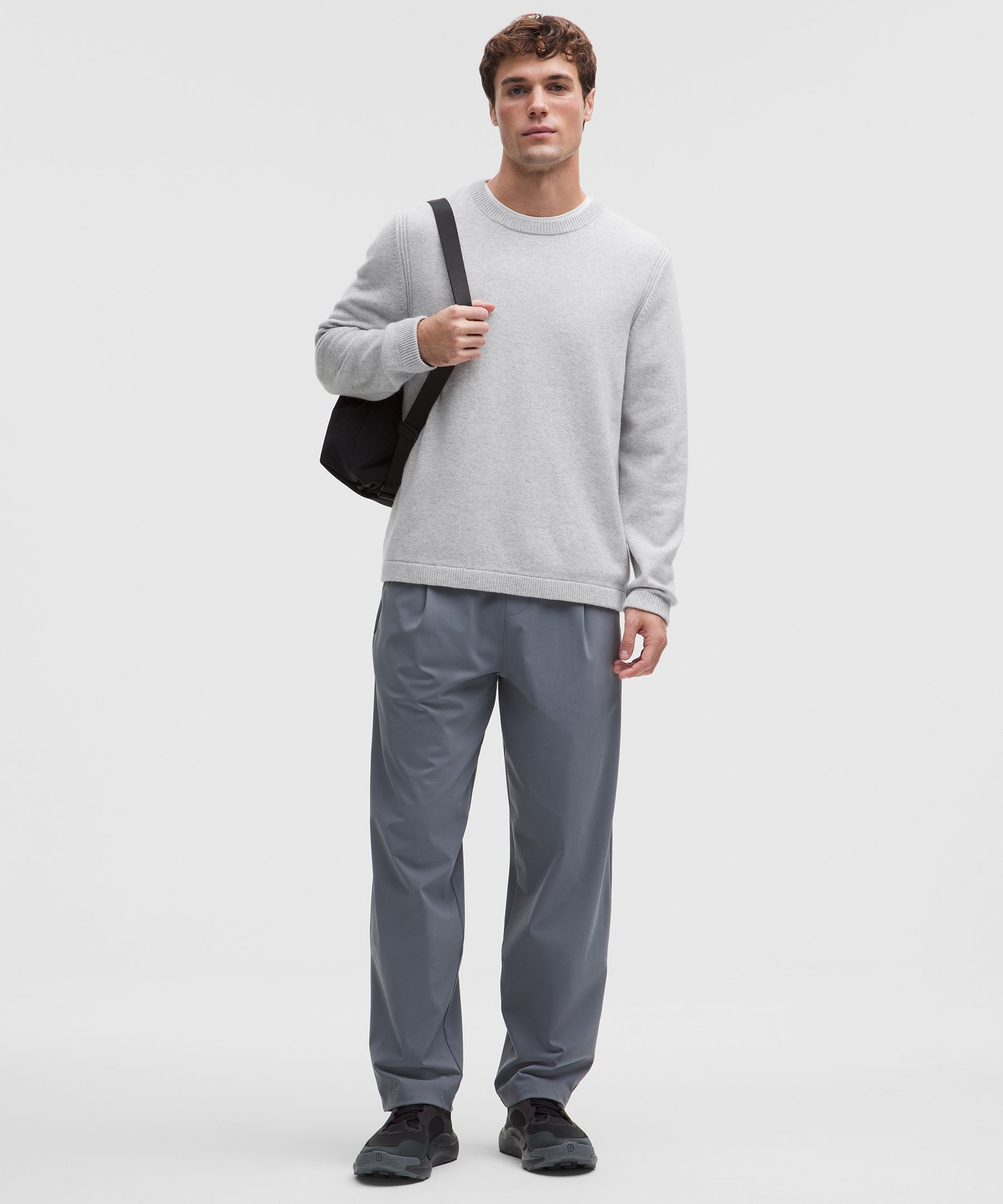 Lululemon New Venture Cashmere Crewneck Sweater In Gray
