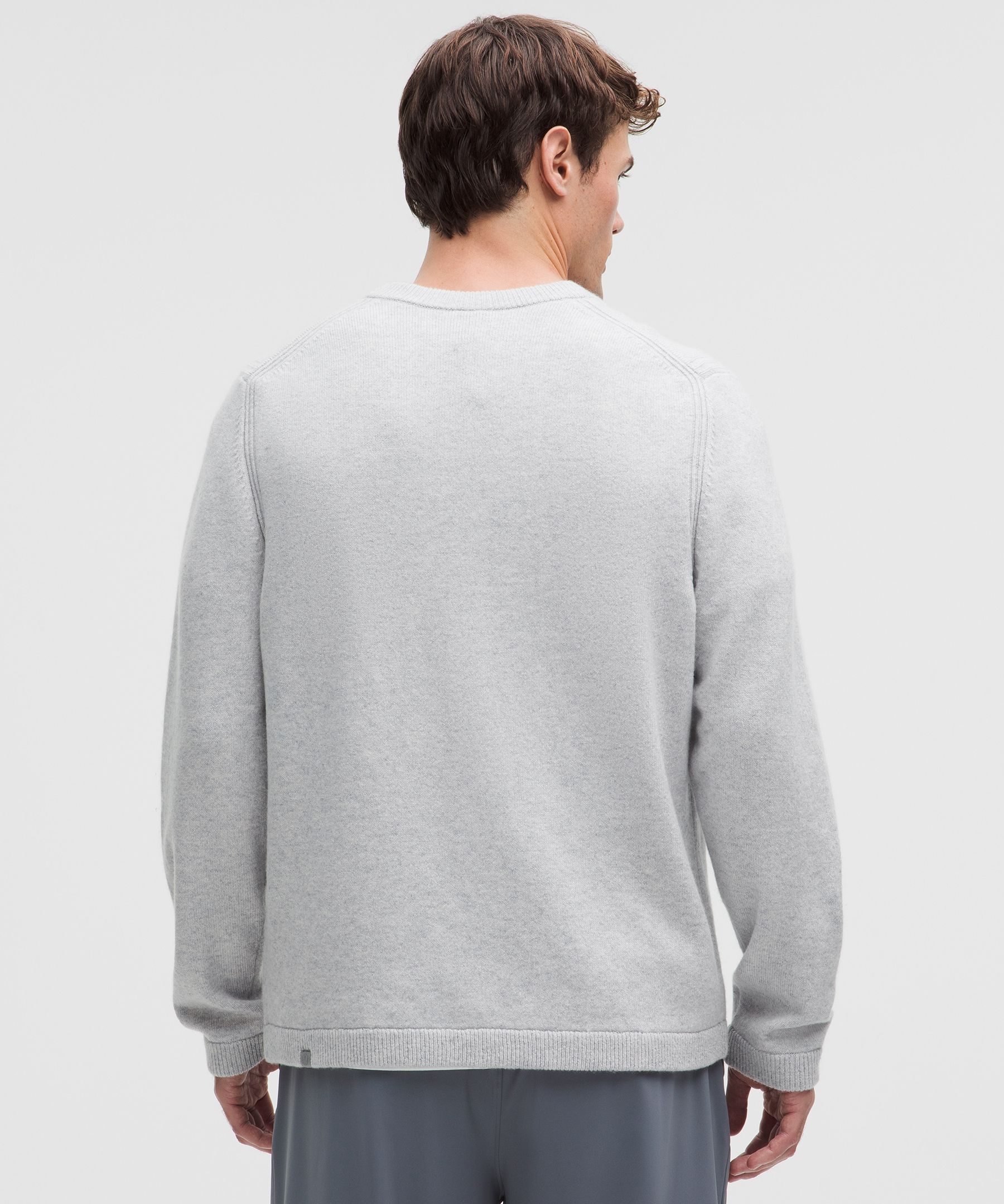 Lululemon New Venture Cashmere Crewneck Sweater In Gray
