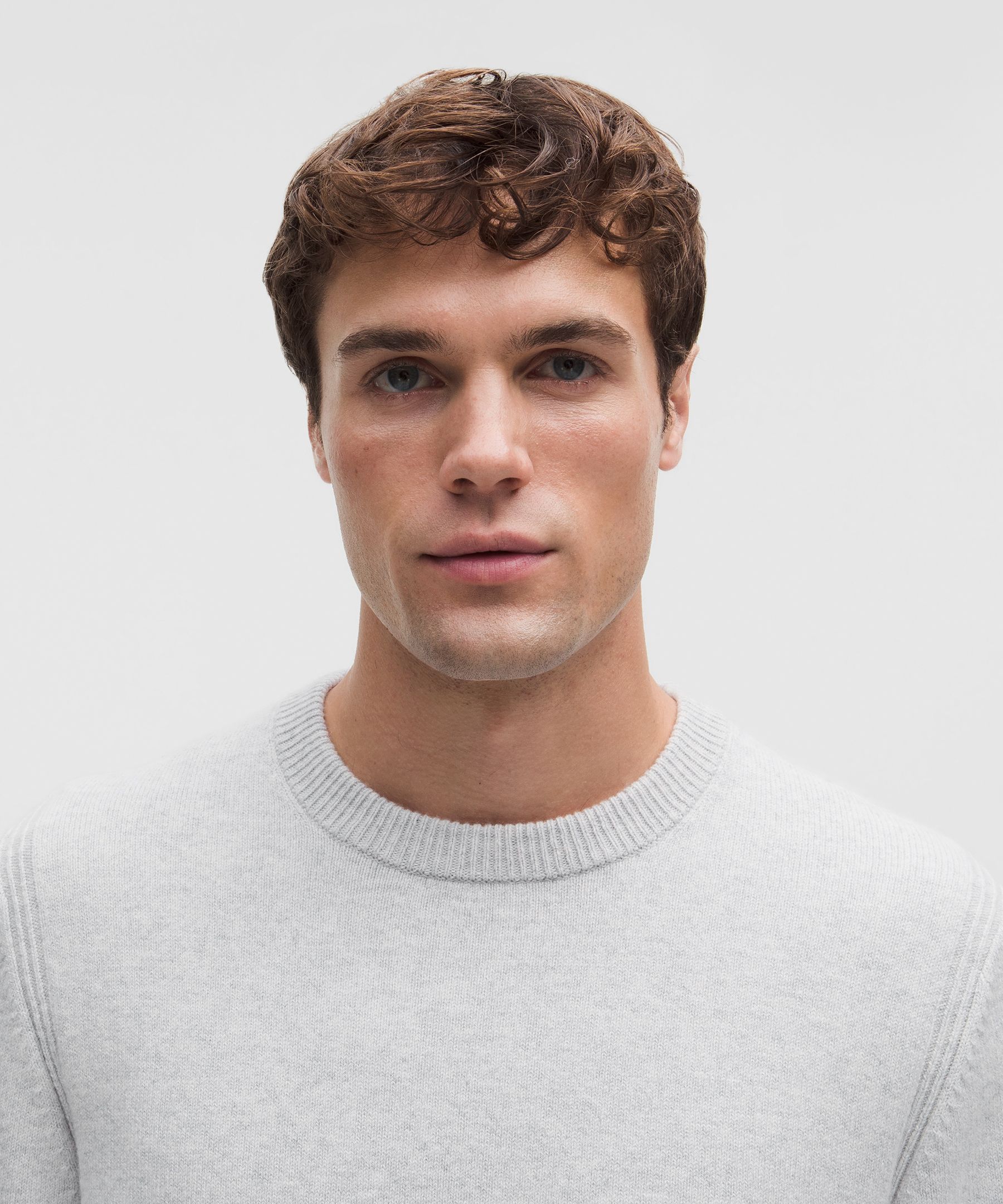 Lululemon New Venture Cashmere Crewneck Sweater In Gray