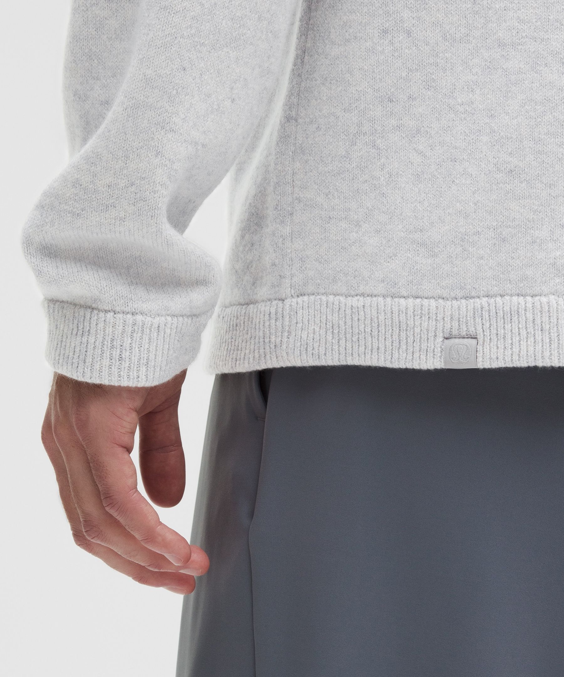Lululemon New Venture Cashmere Crewneck Sweater In Gray