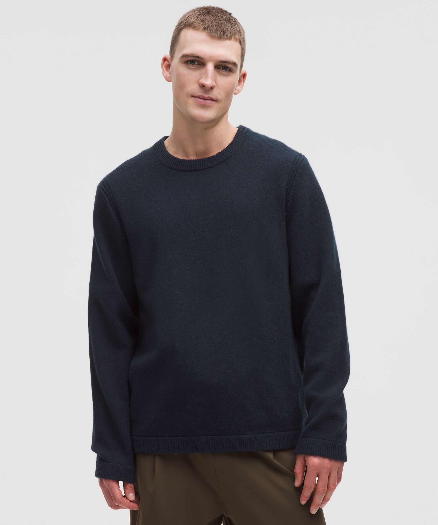 New Venture Cashmere Crewneck Sweater - Navy