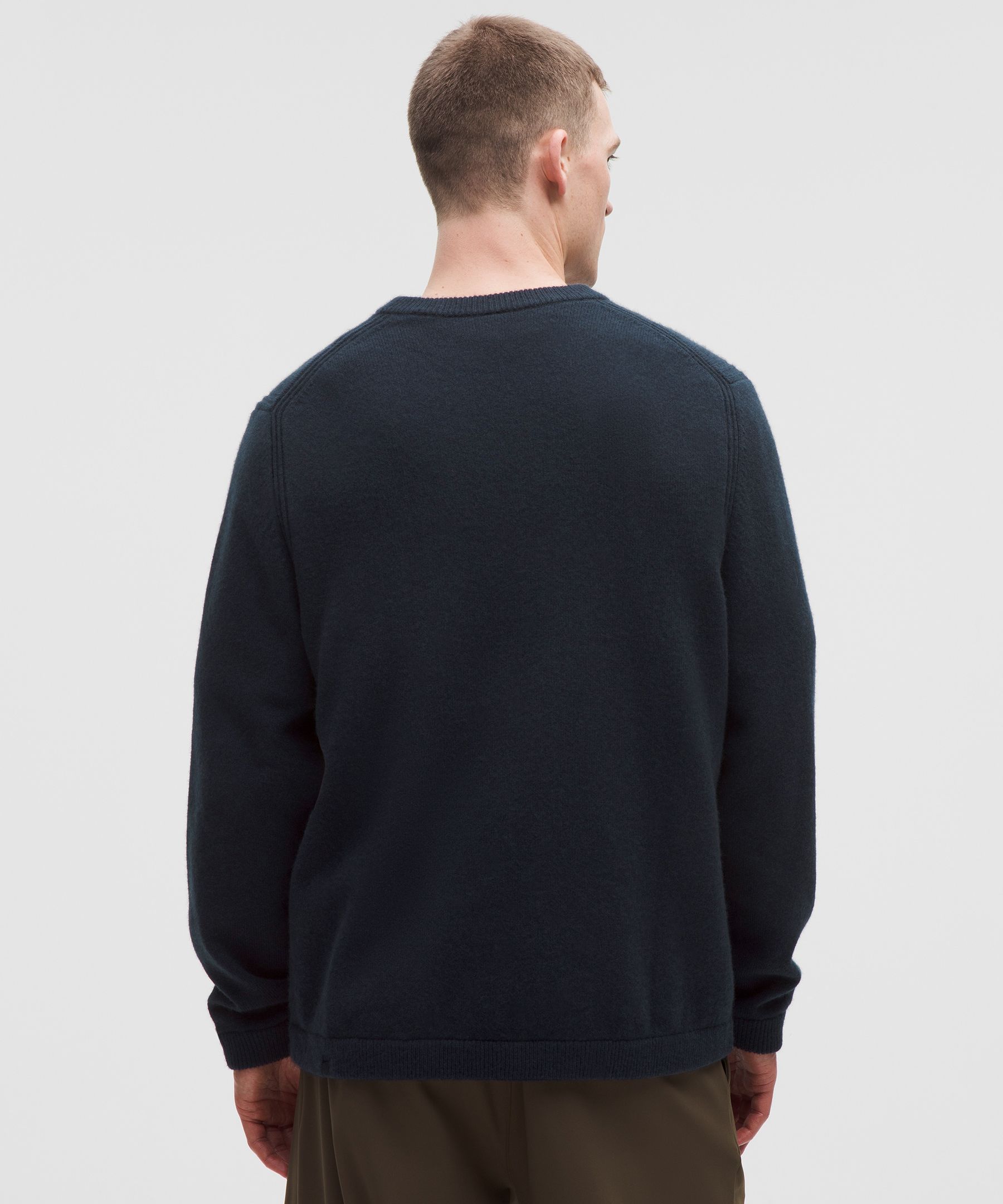 Lululemon New Venture Cashmere Crewneck Sweater In Blue