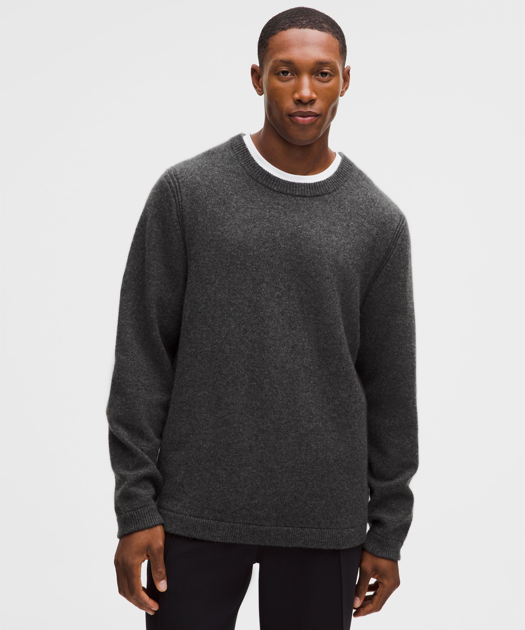 New Venture Cashmere Crewneck Sweater - Grey