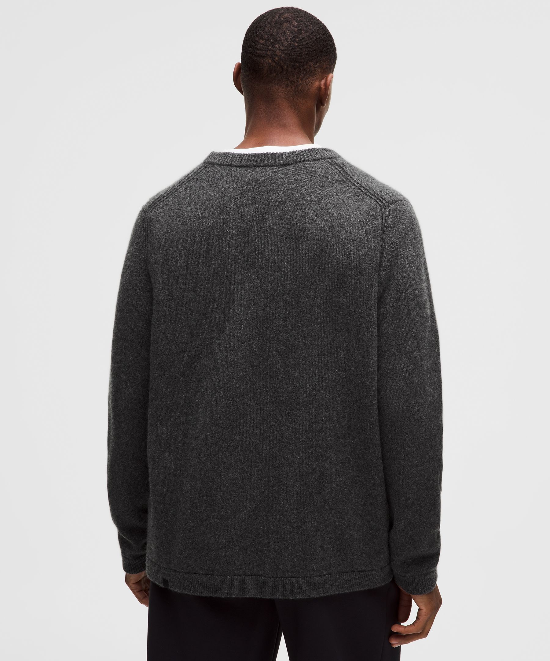 Lululemon New Venture Cashmere Crewneck Sweater In Gray