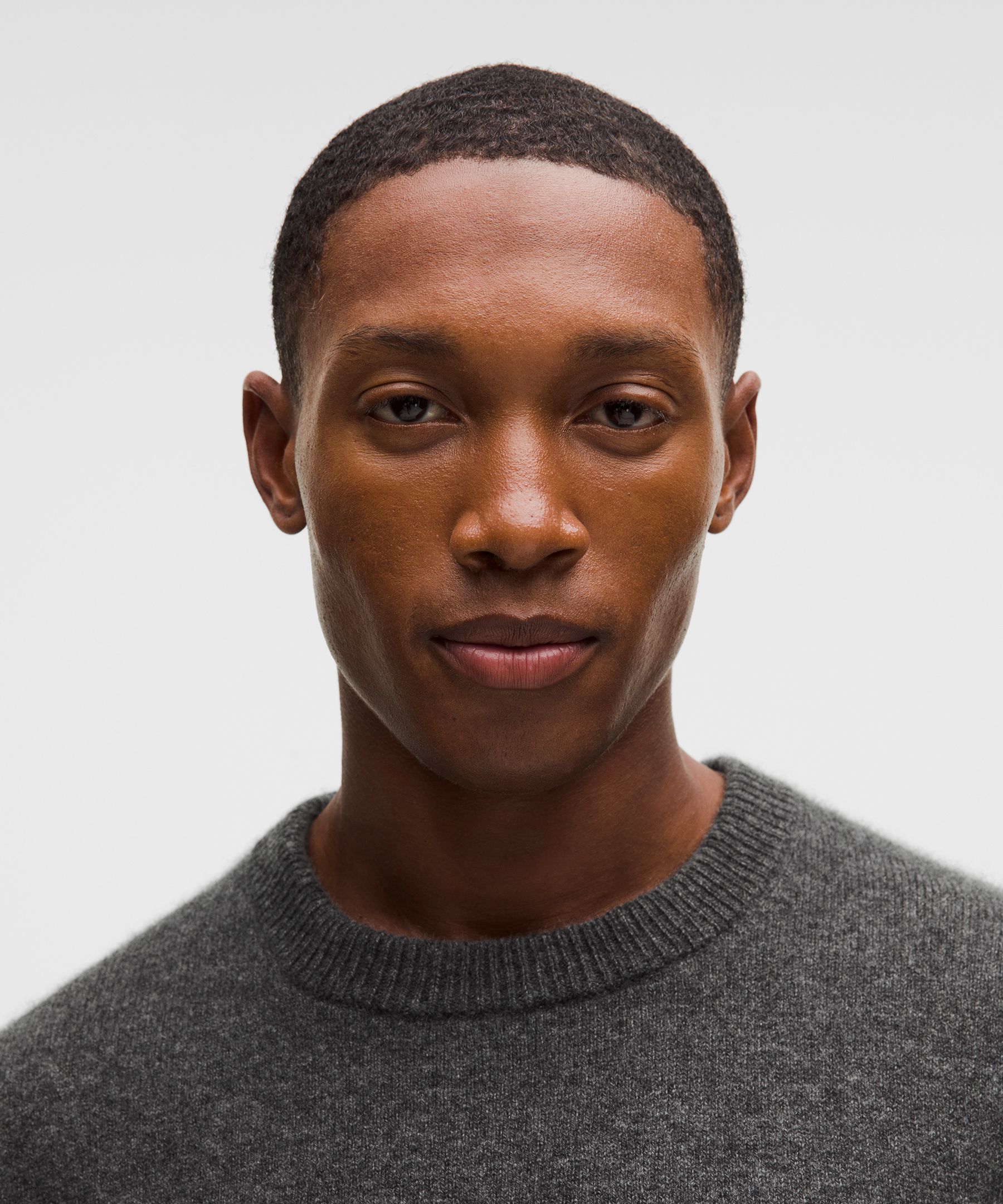 Lululemon New Venture Cashmere Crewneck Sweater In Gray