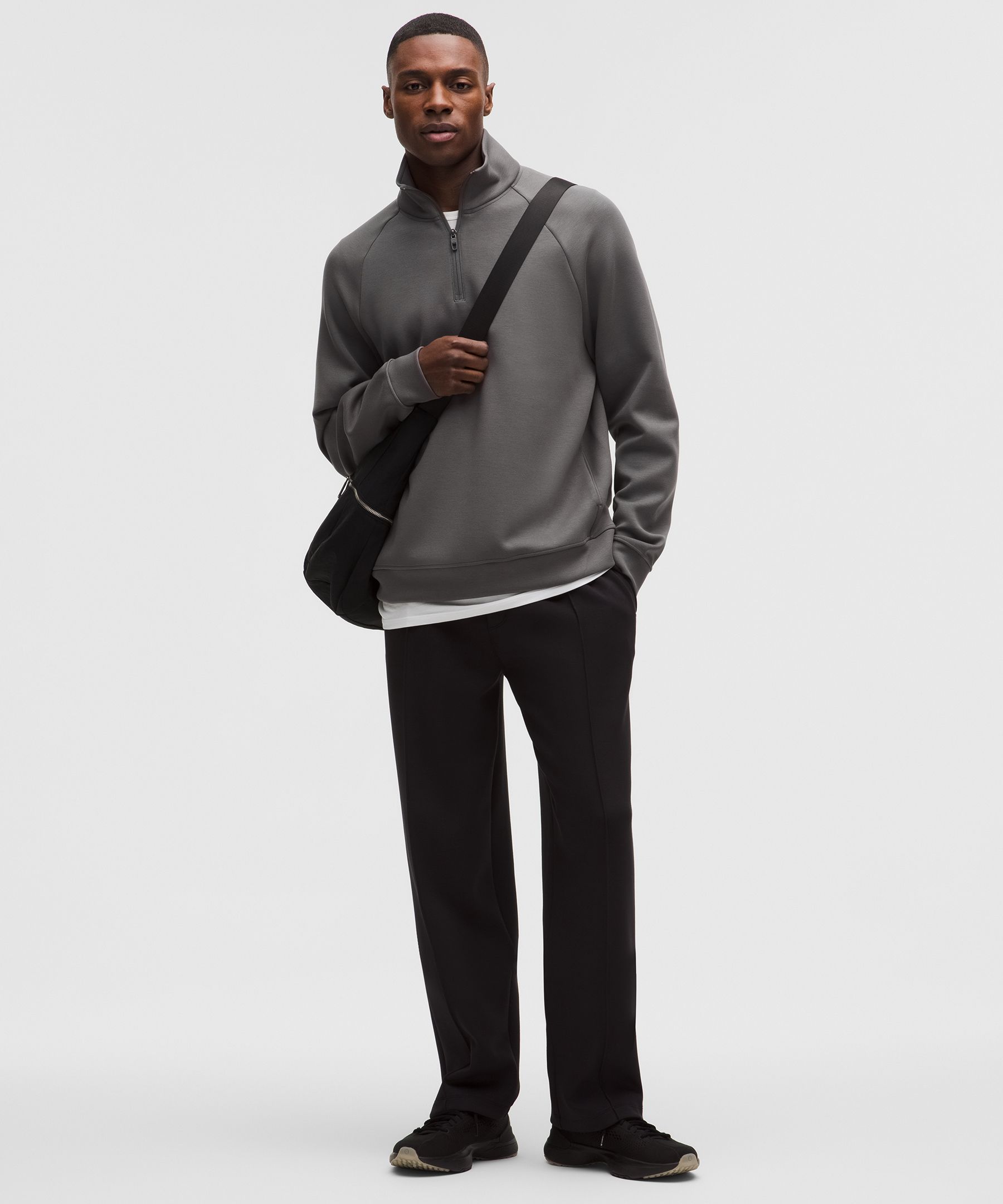 Sudadera Smooth Spacer con cierre de un cuarto